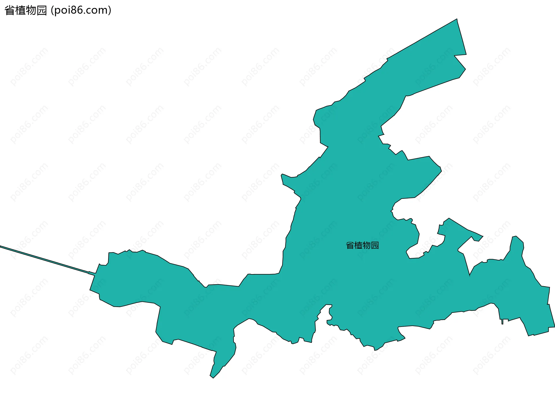 省植物园边界地图