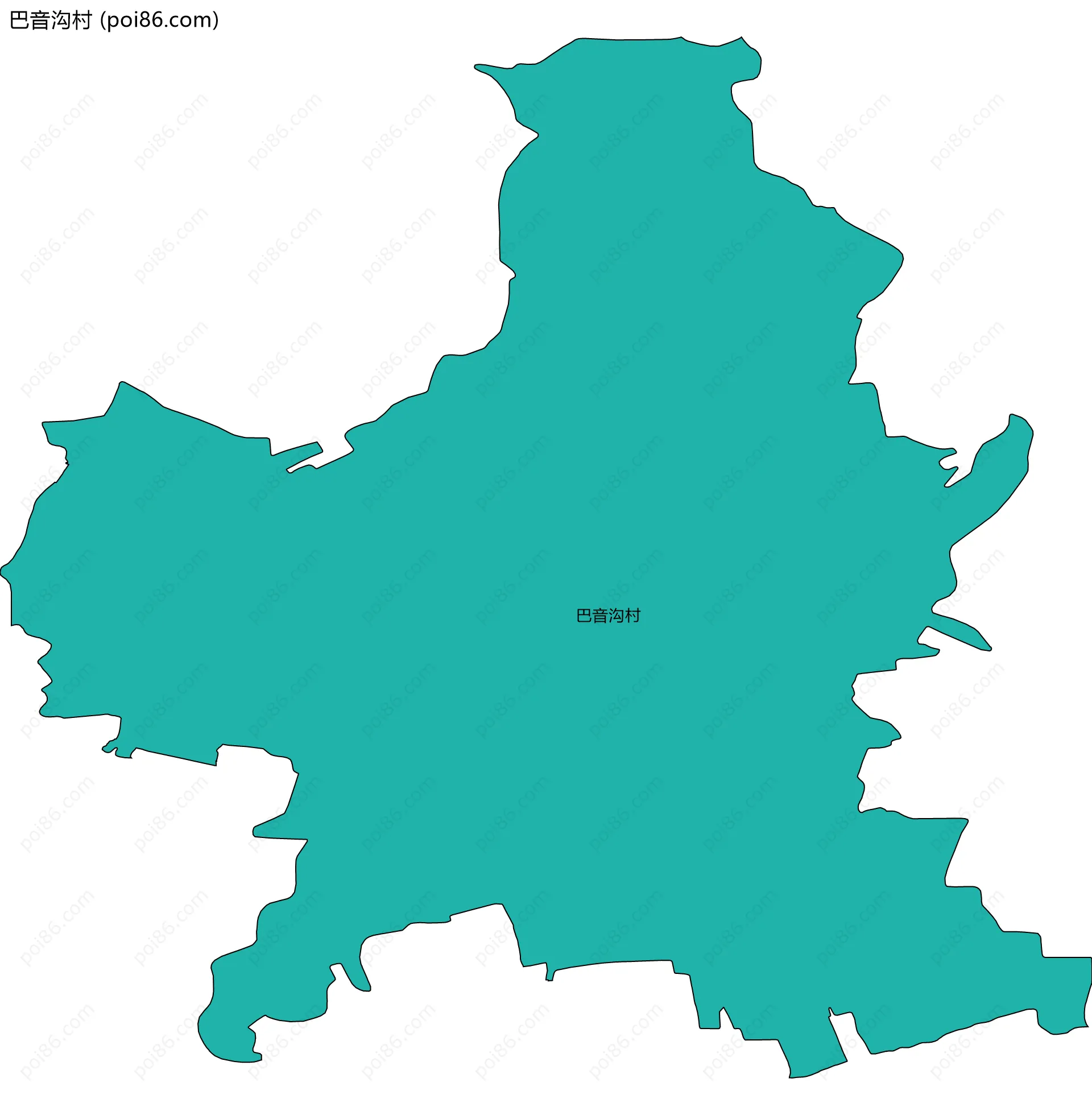 巴音沟村边界地图