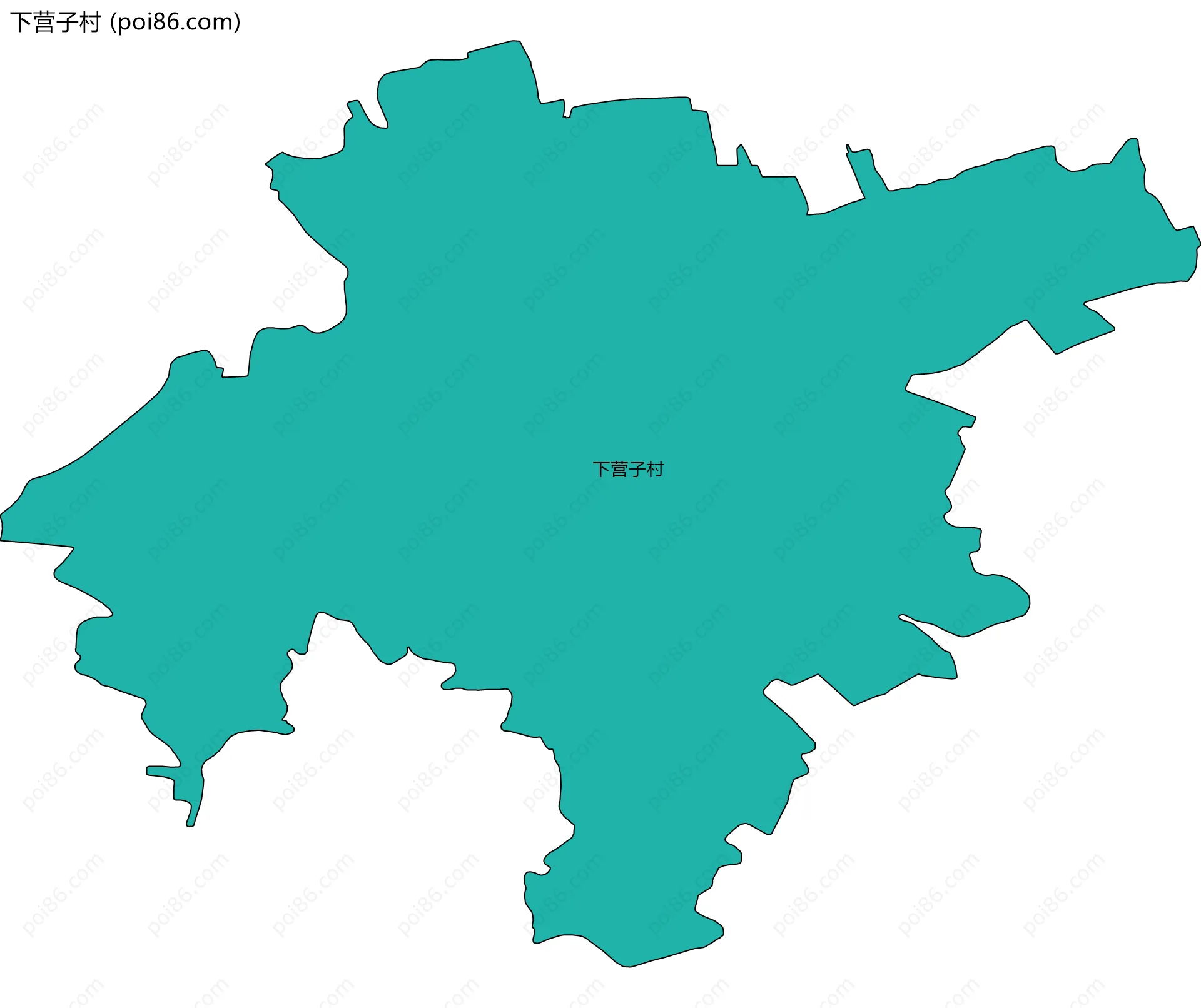 下营子村边界地图