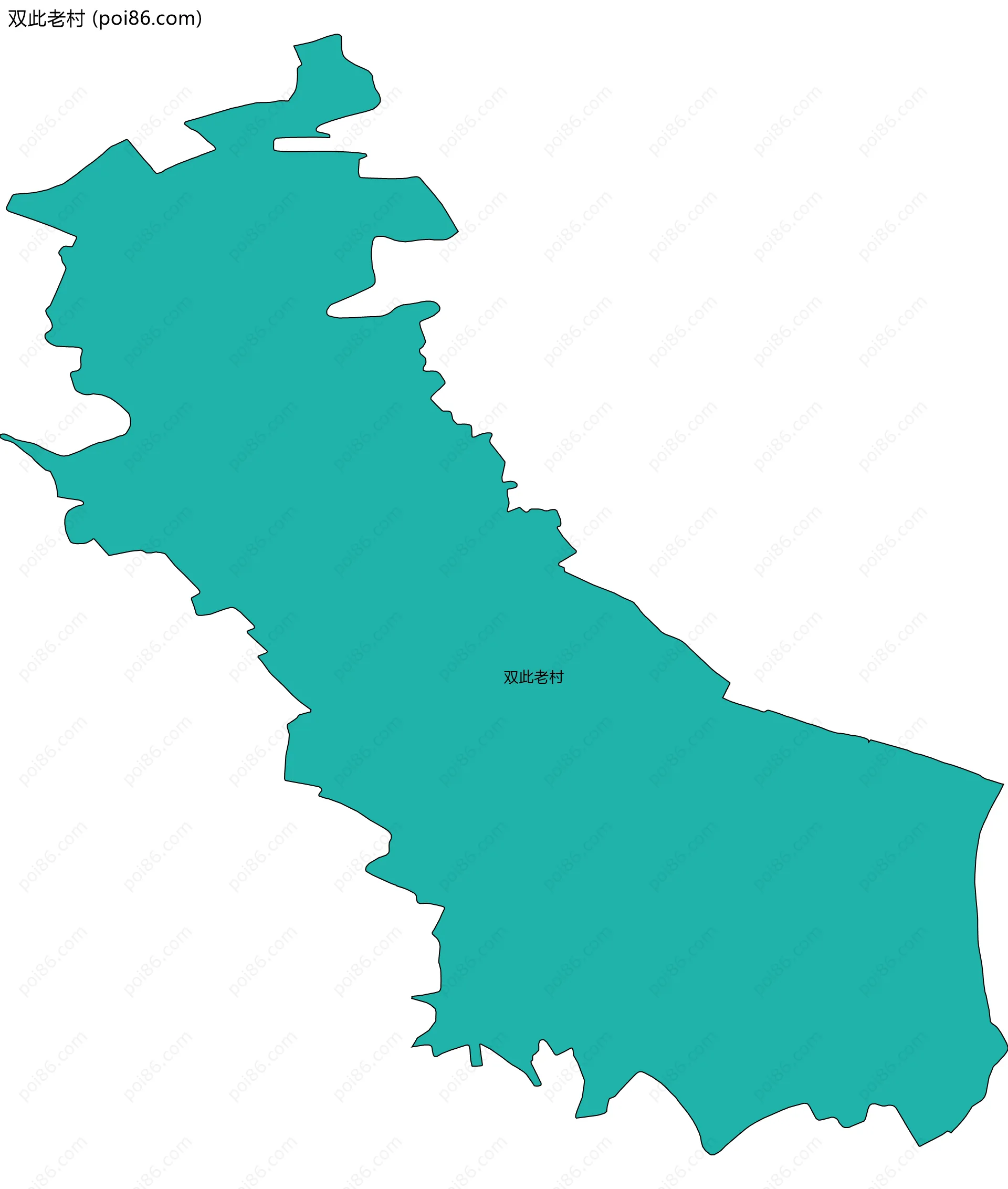 双此老村边界地图