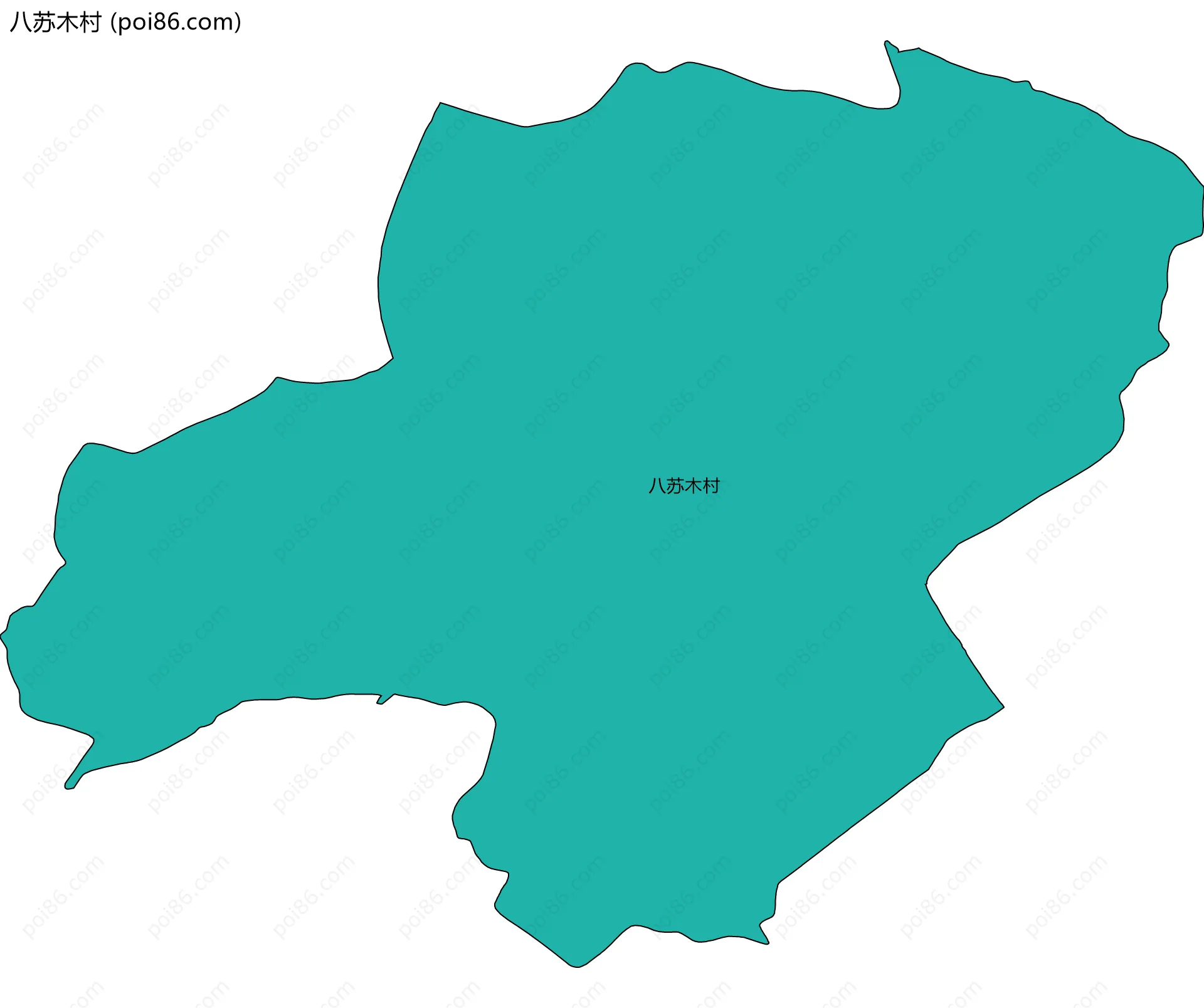 八苏木村边界地图