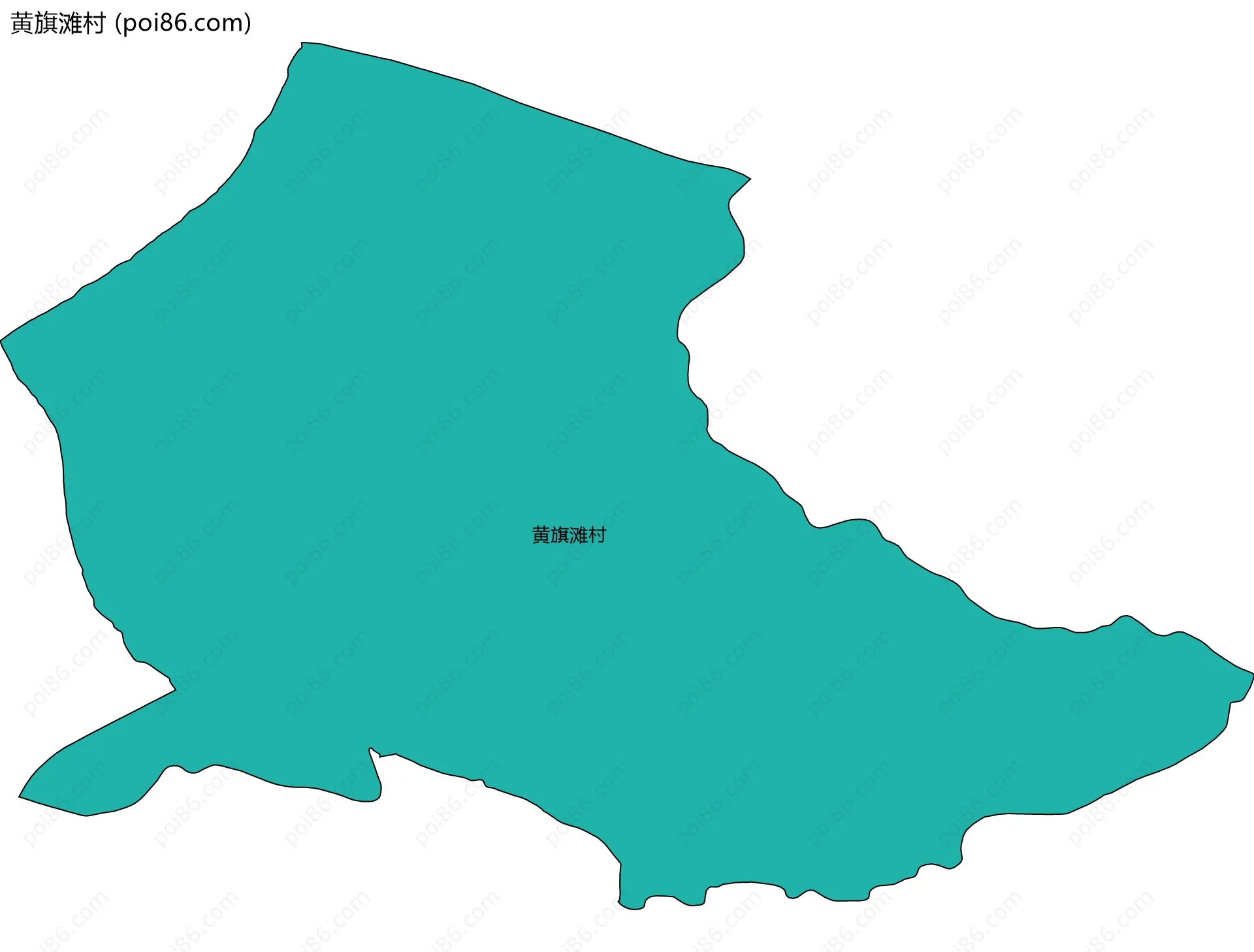 黄旗滩村边界地图