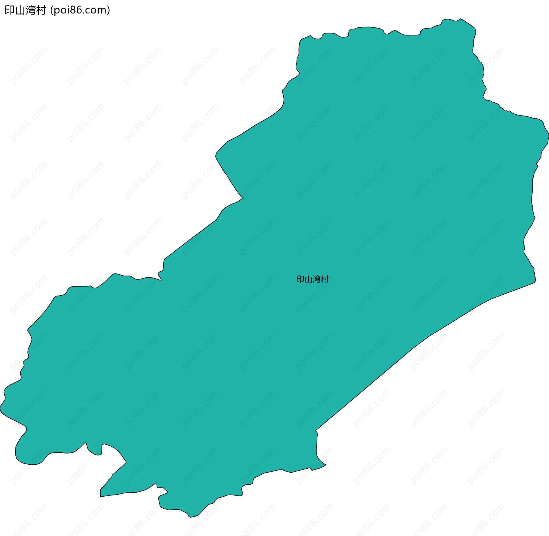 印山湾村边界地图
