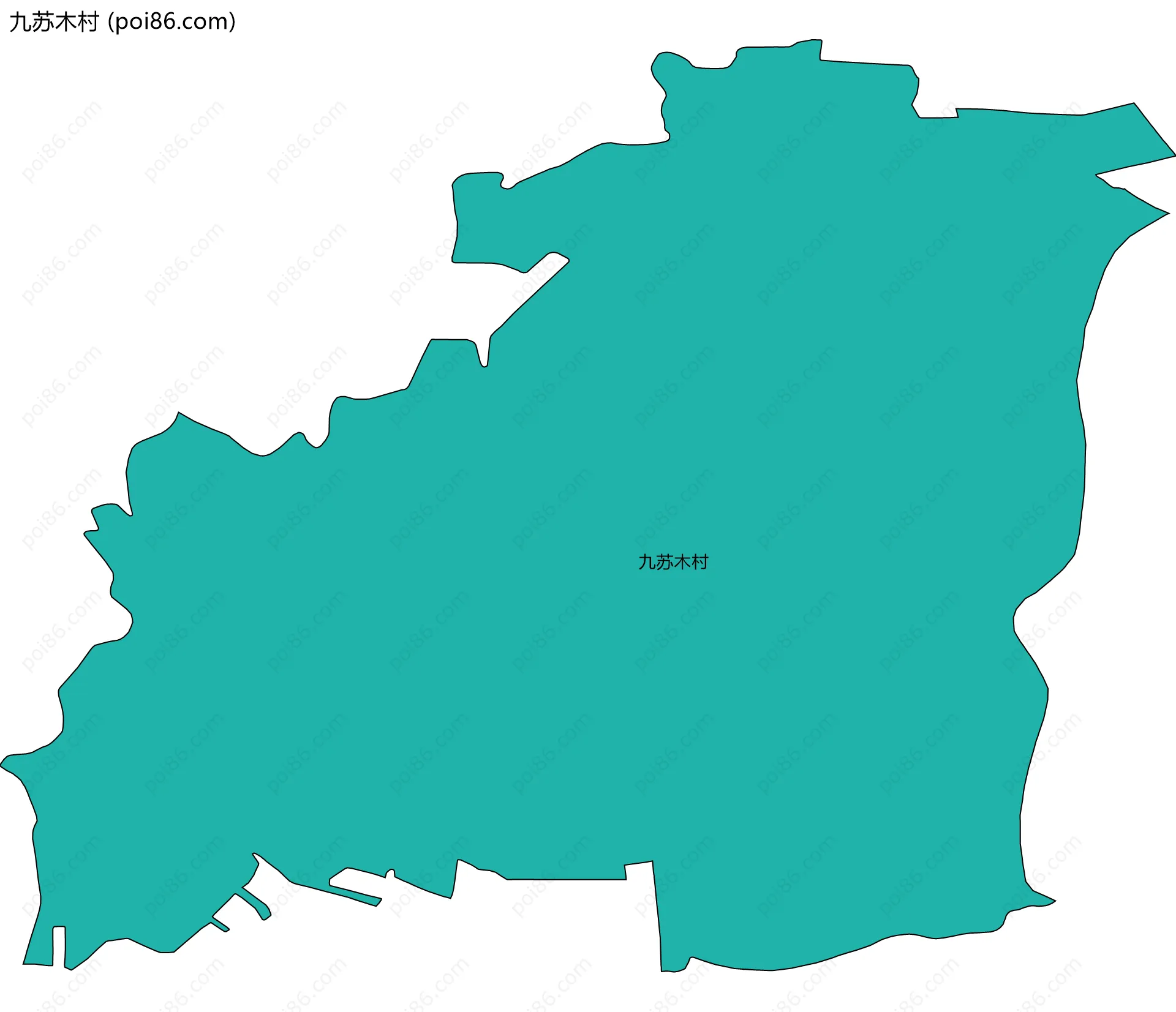 九苏木村边界地图