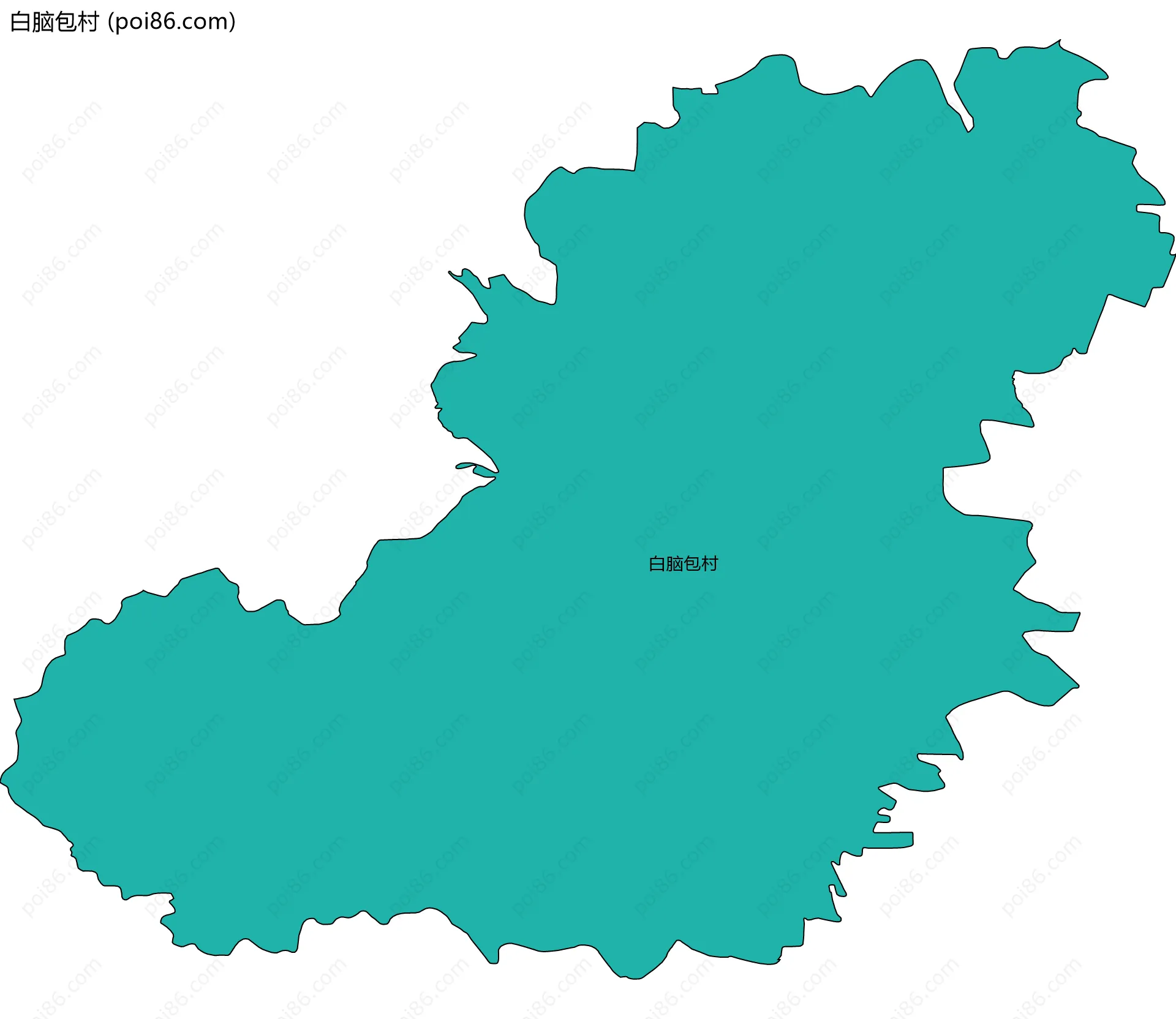 白脑包村边界地图