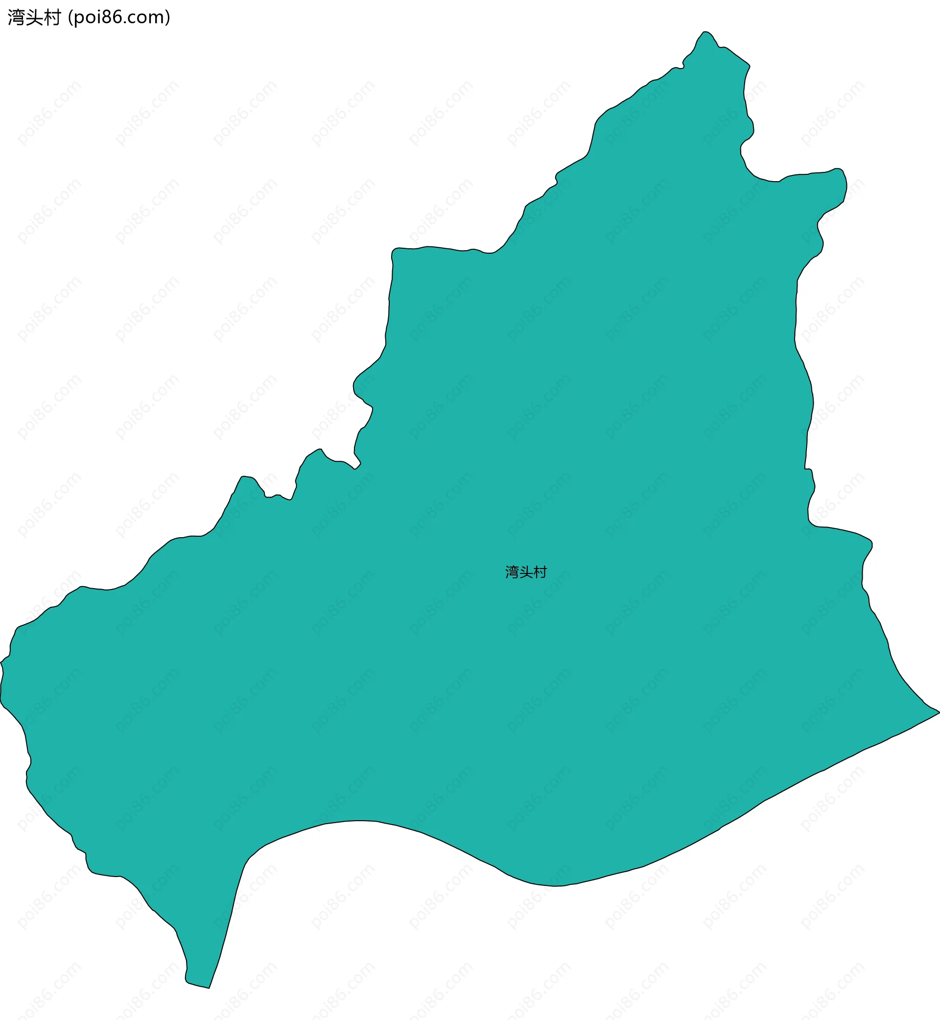 湾头村边界地图