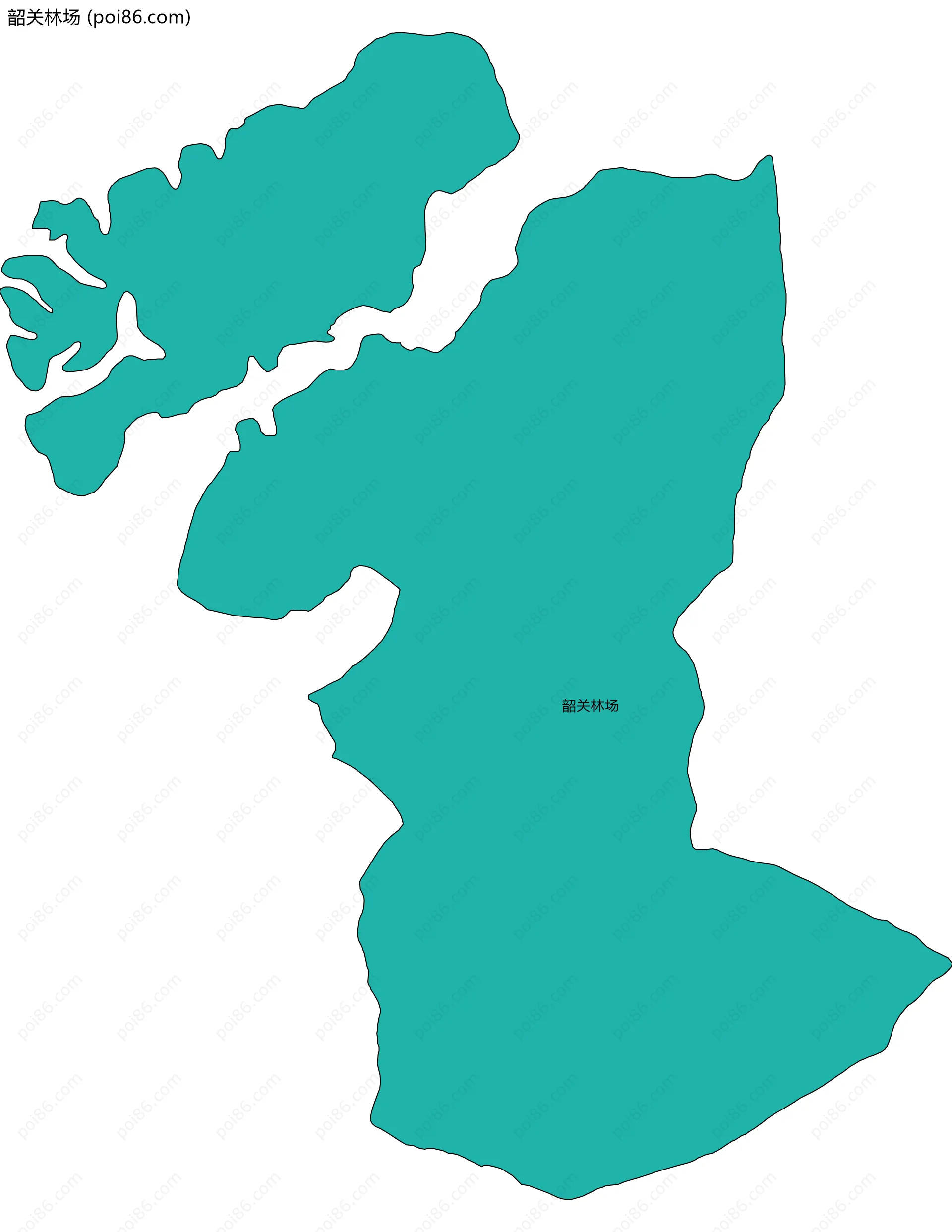 韶关林场边界地图