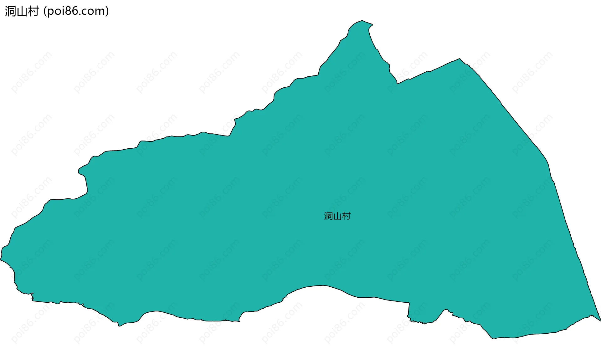 洞山村边界地图