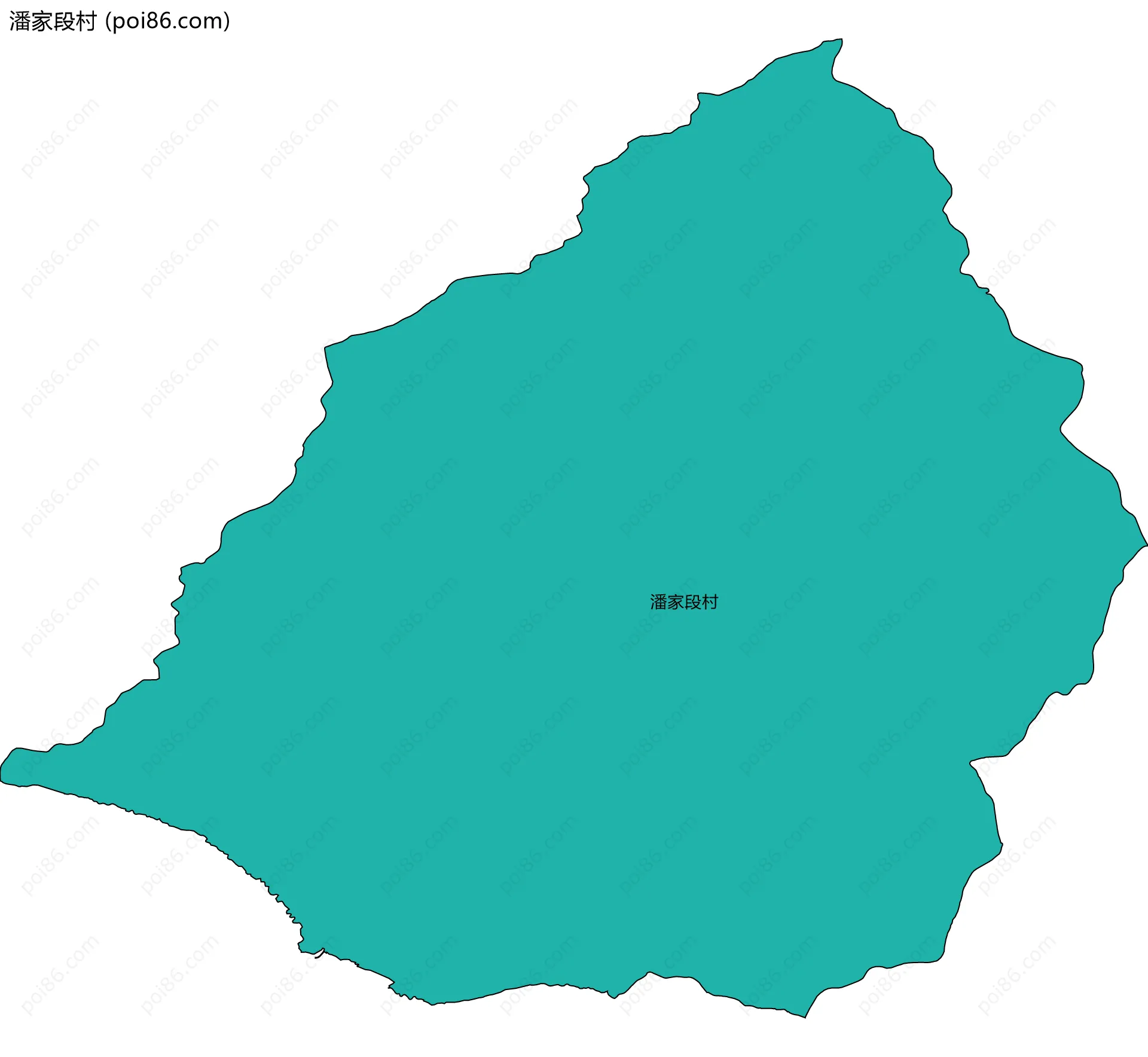 潘家段村边界地图