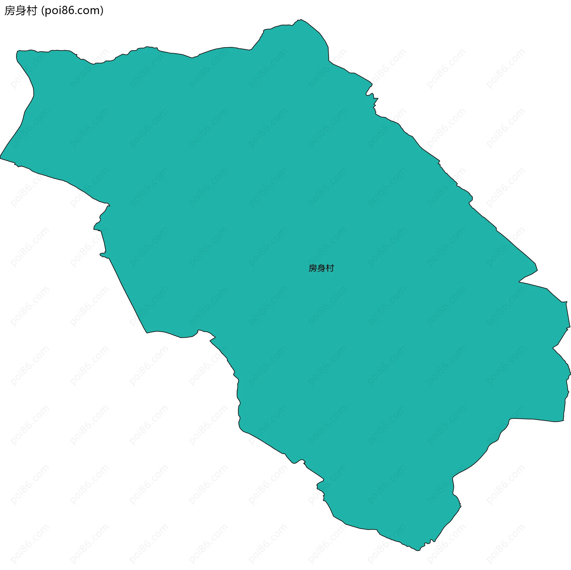 房身村边界地图