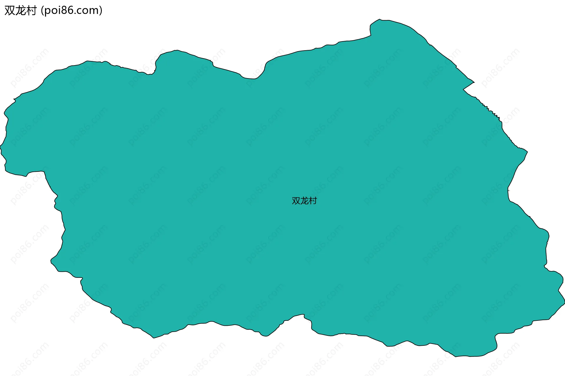 双龙村边界地图