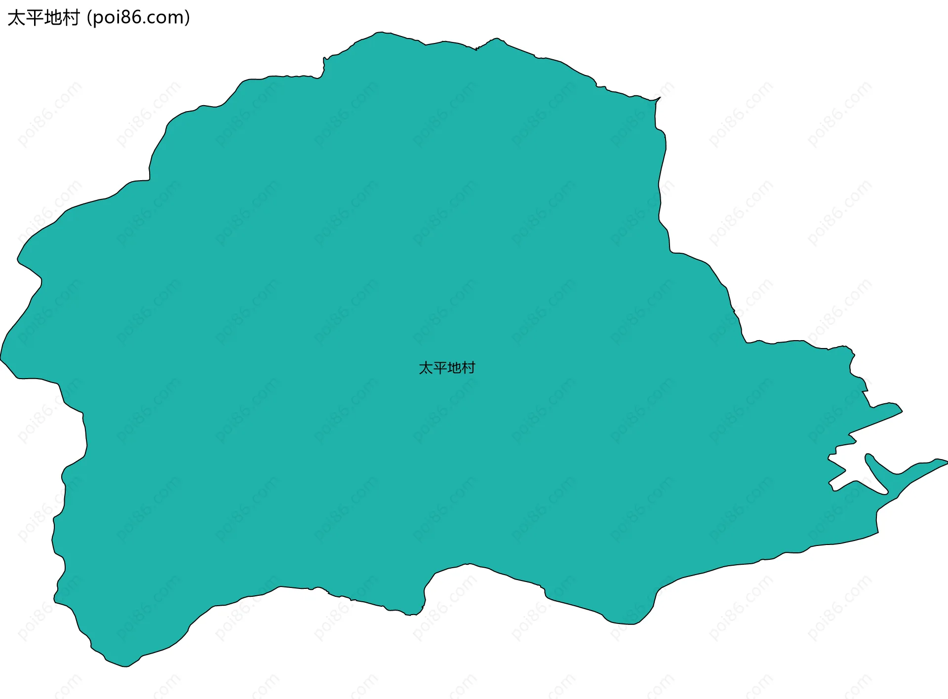 太平地村边界地图