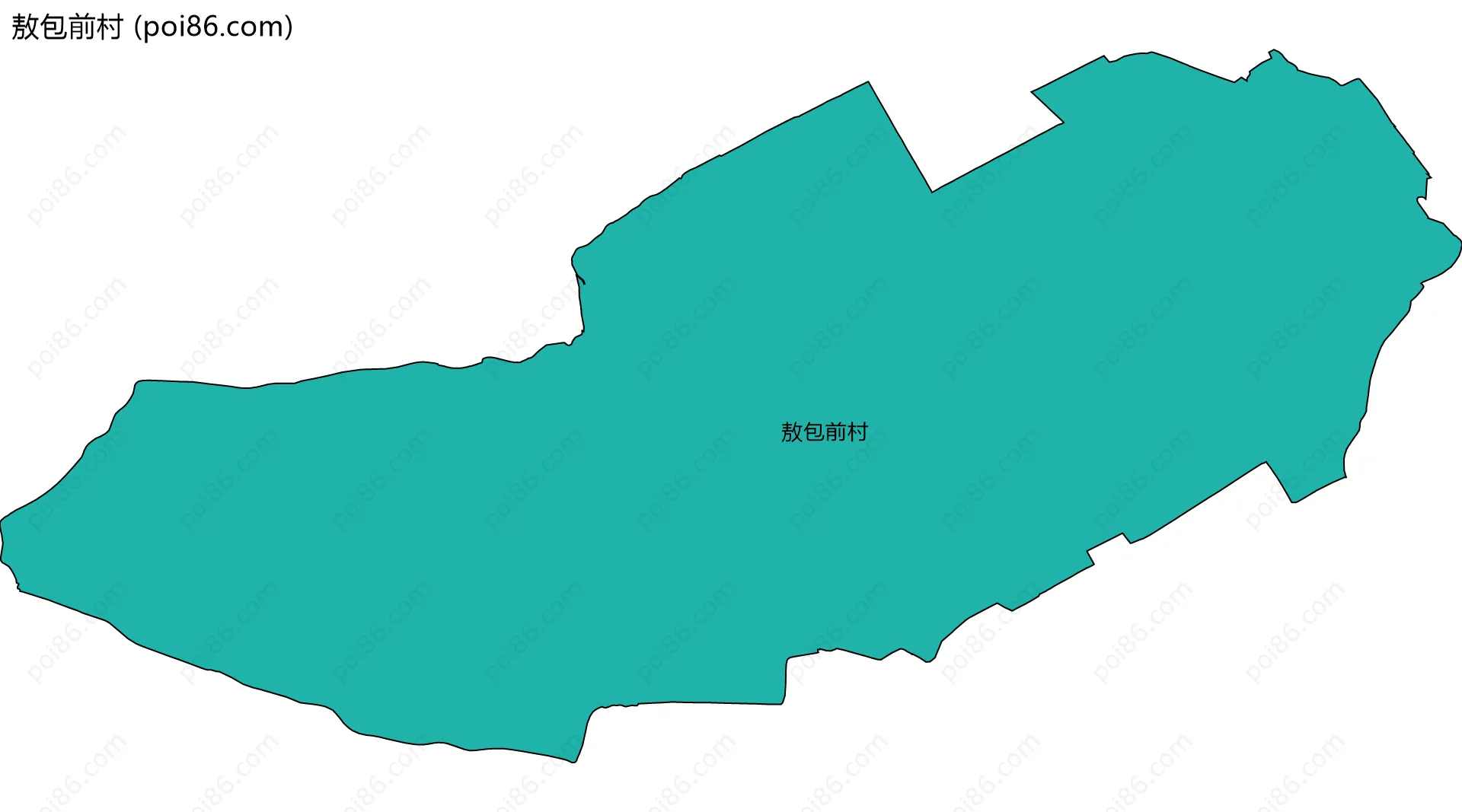 敖包前村边界地图