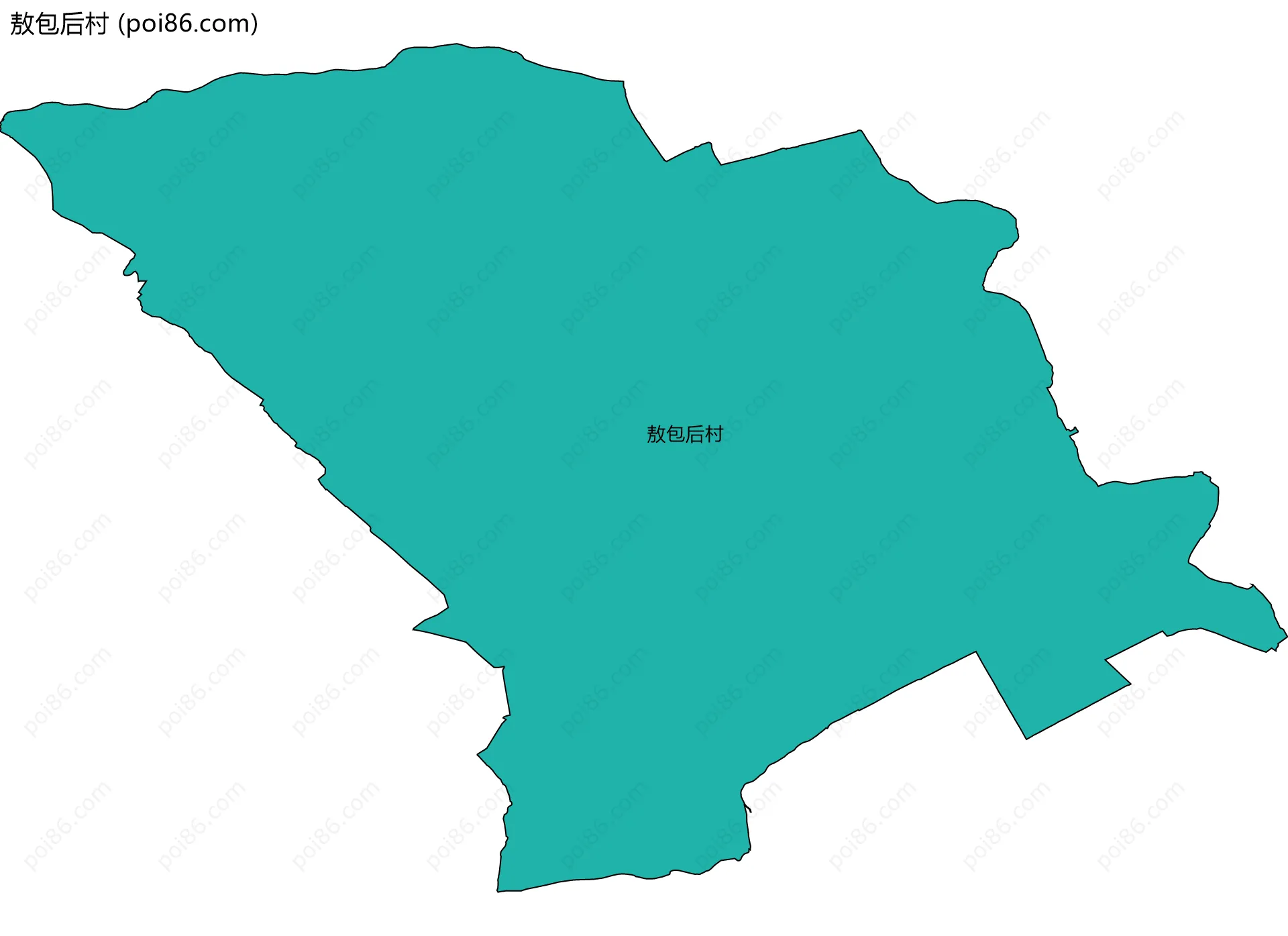 敖包后村边界地图