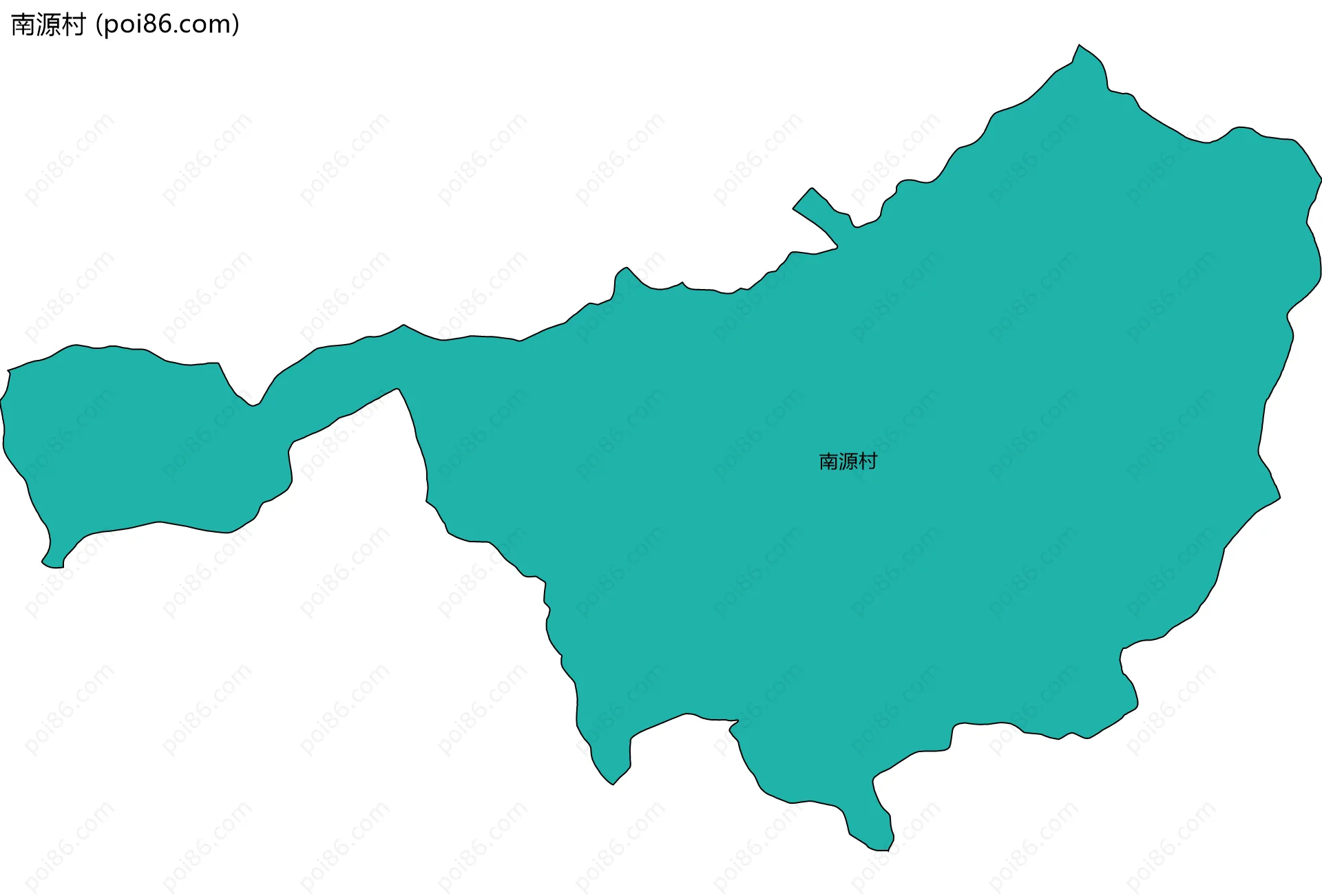 南源村边界地图