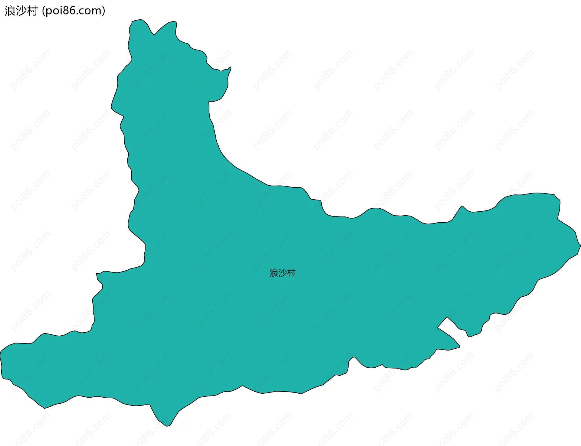 浪沙村边界地图