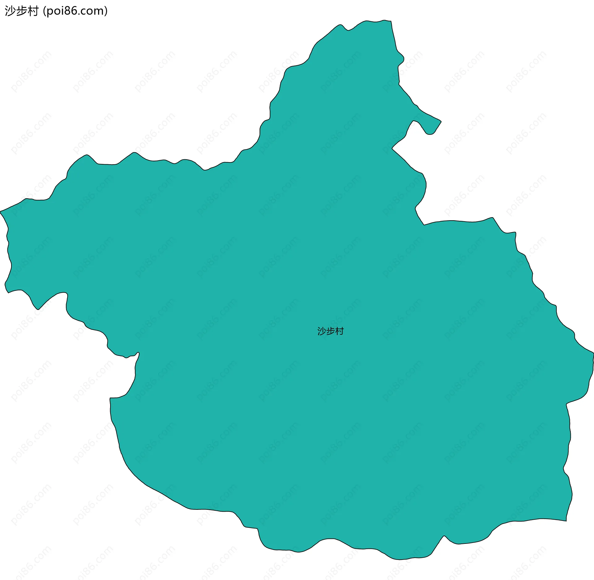沙步村边界地图