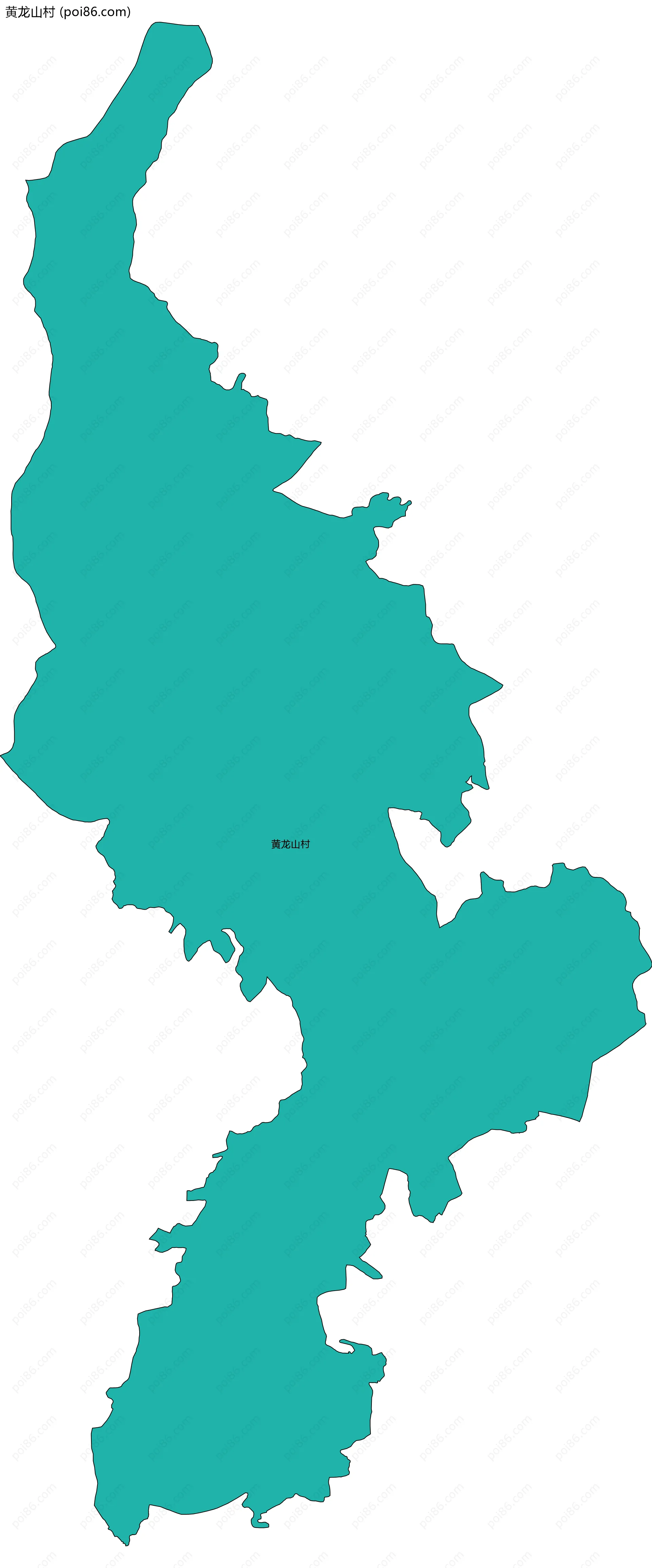 黄龙山村边界地图