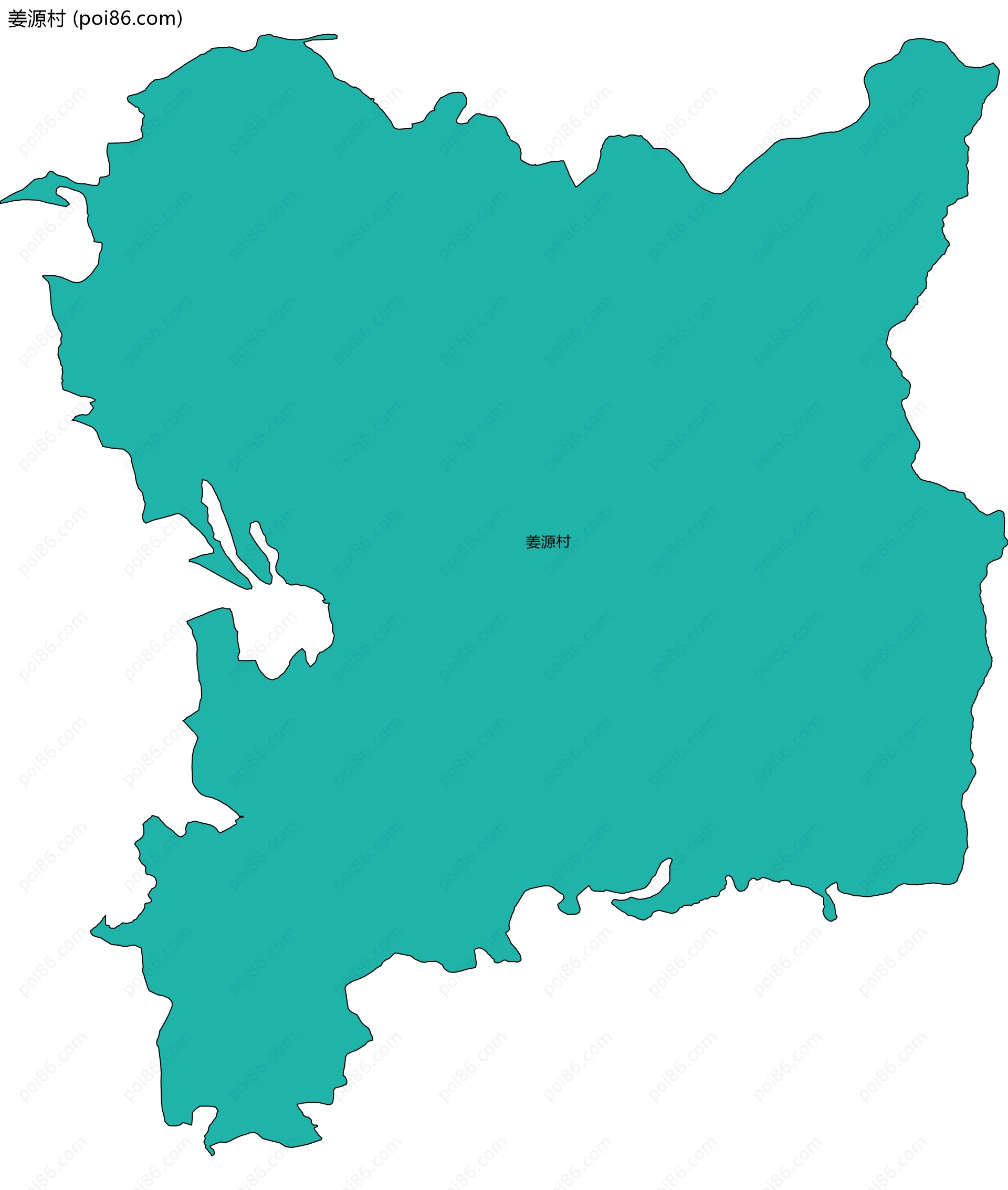 姜源村边界地图