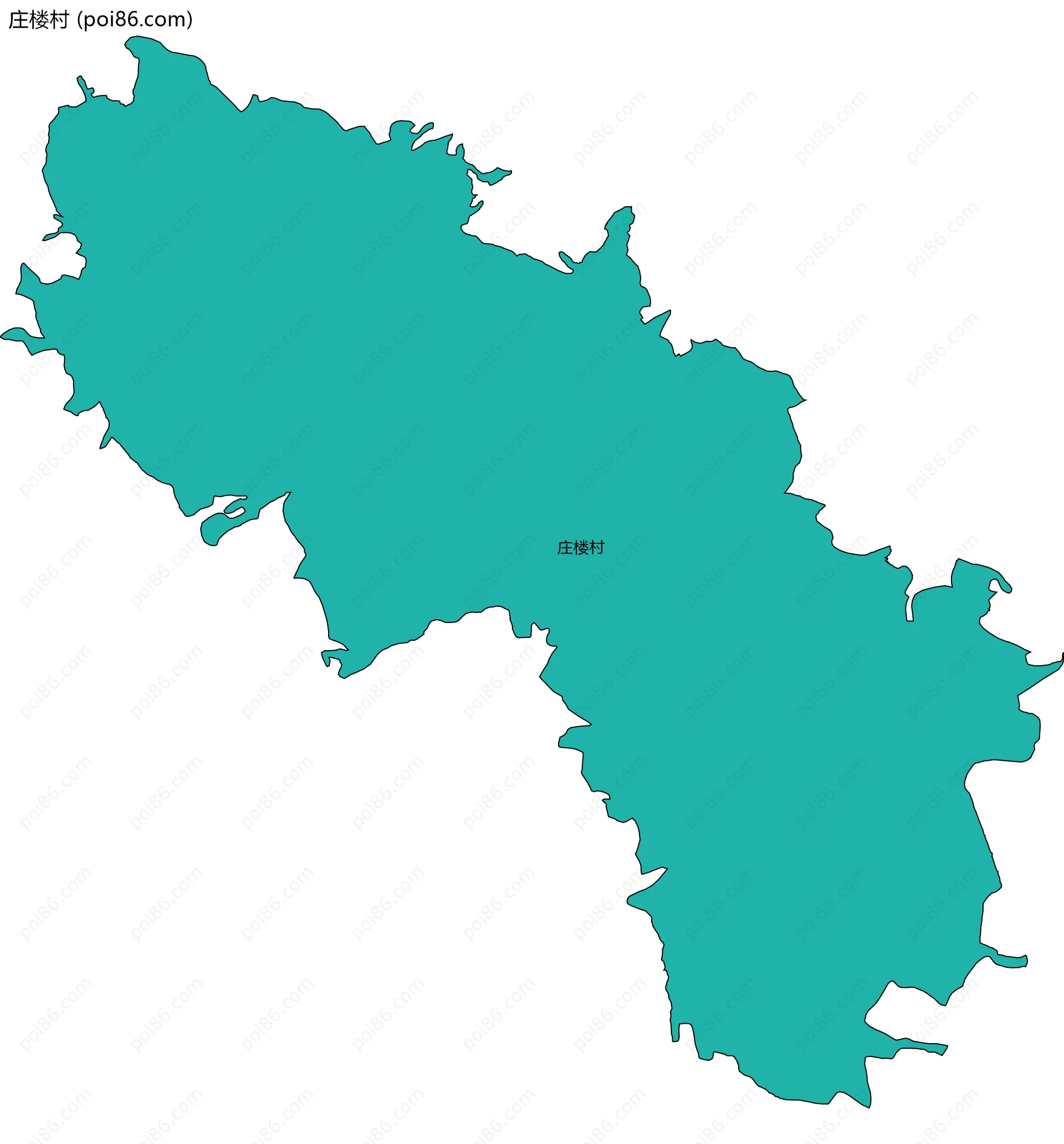 庄楼村边界地图