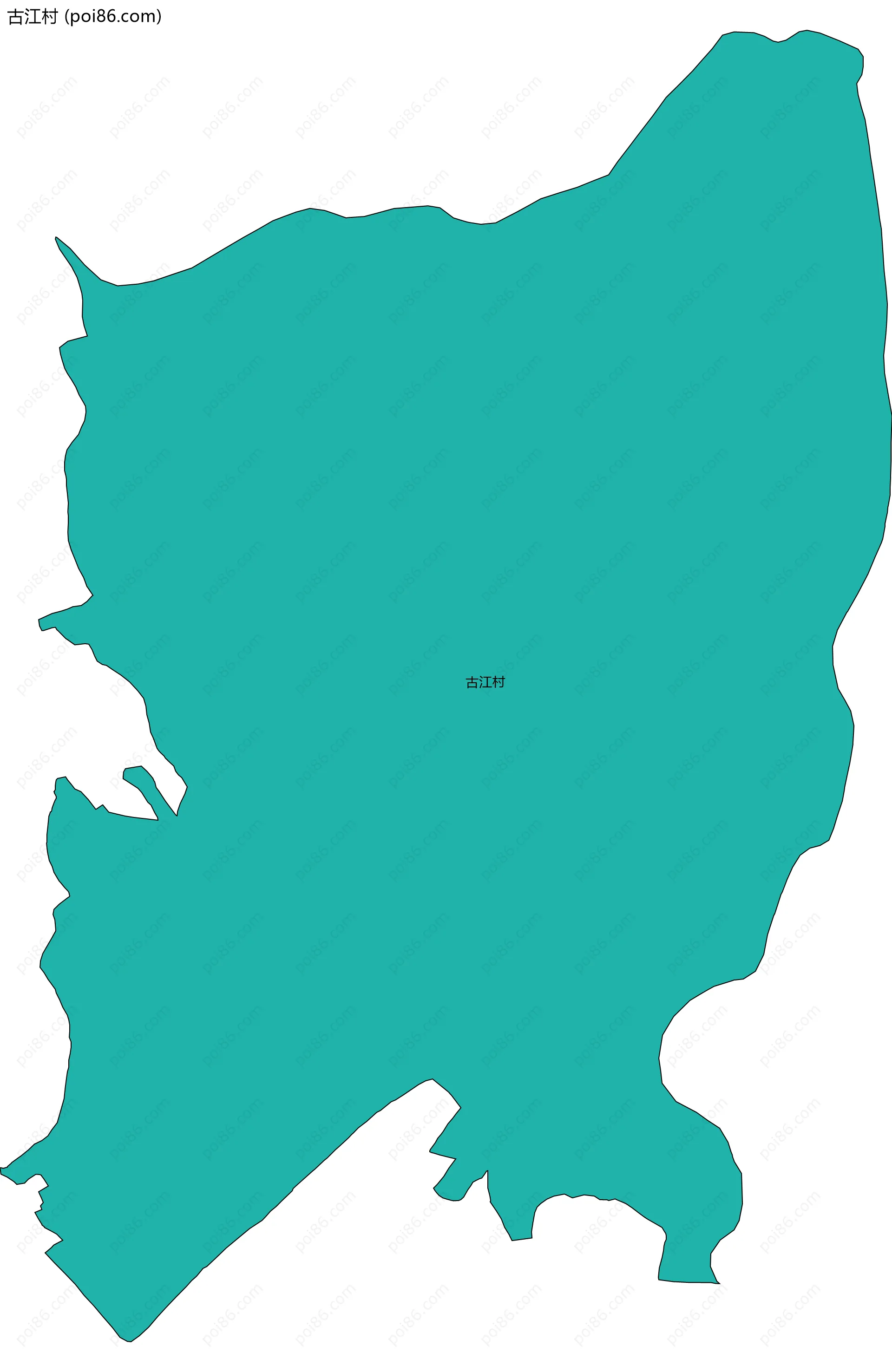 古江村边界地图