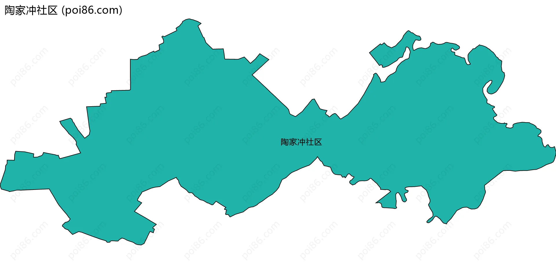 陶家冲社区边界地图