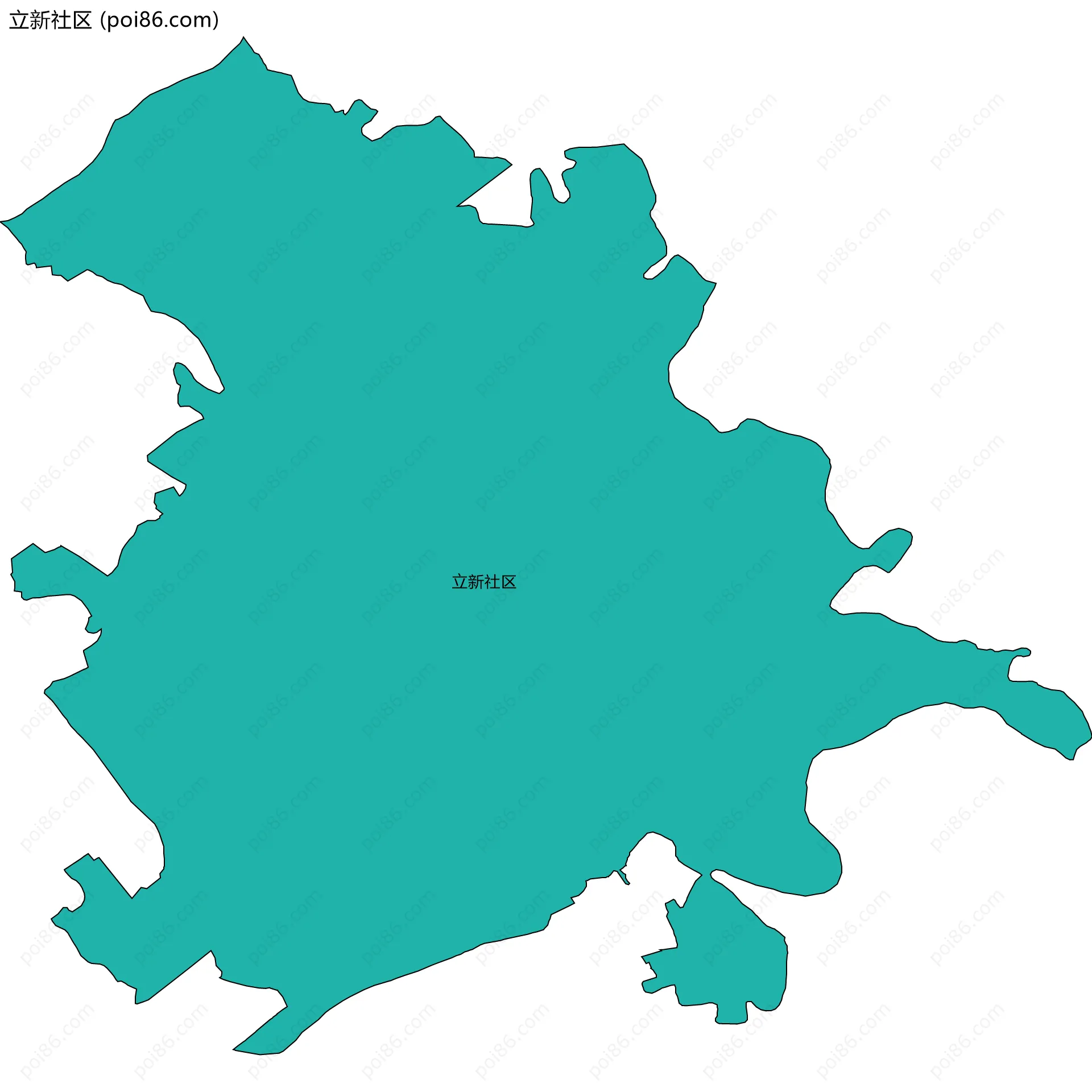立新社区边界地图