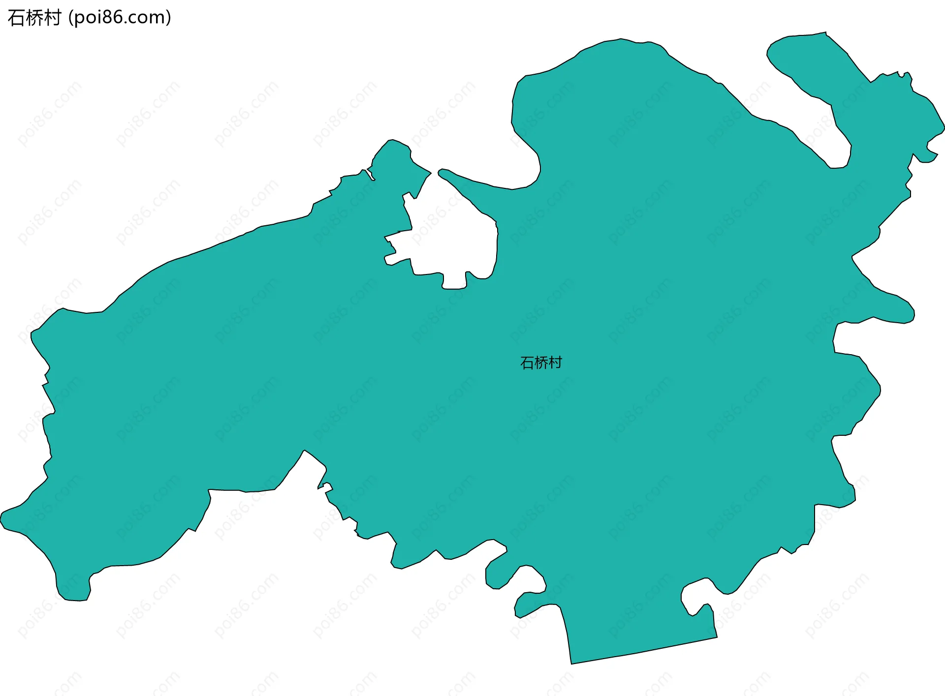 石桥村边界地图