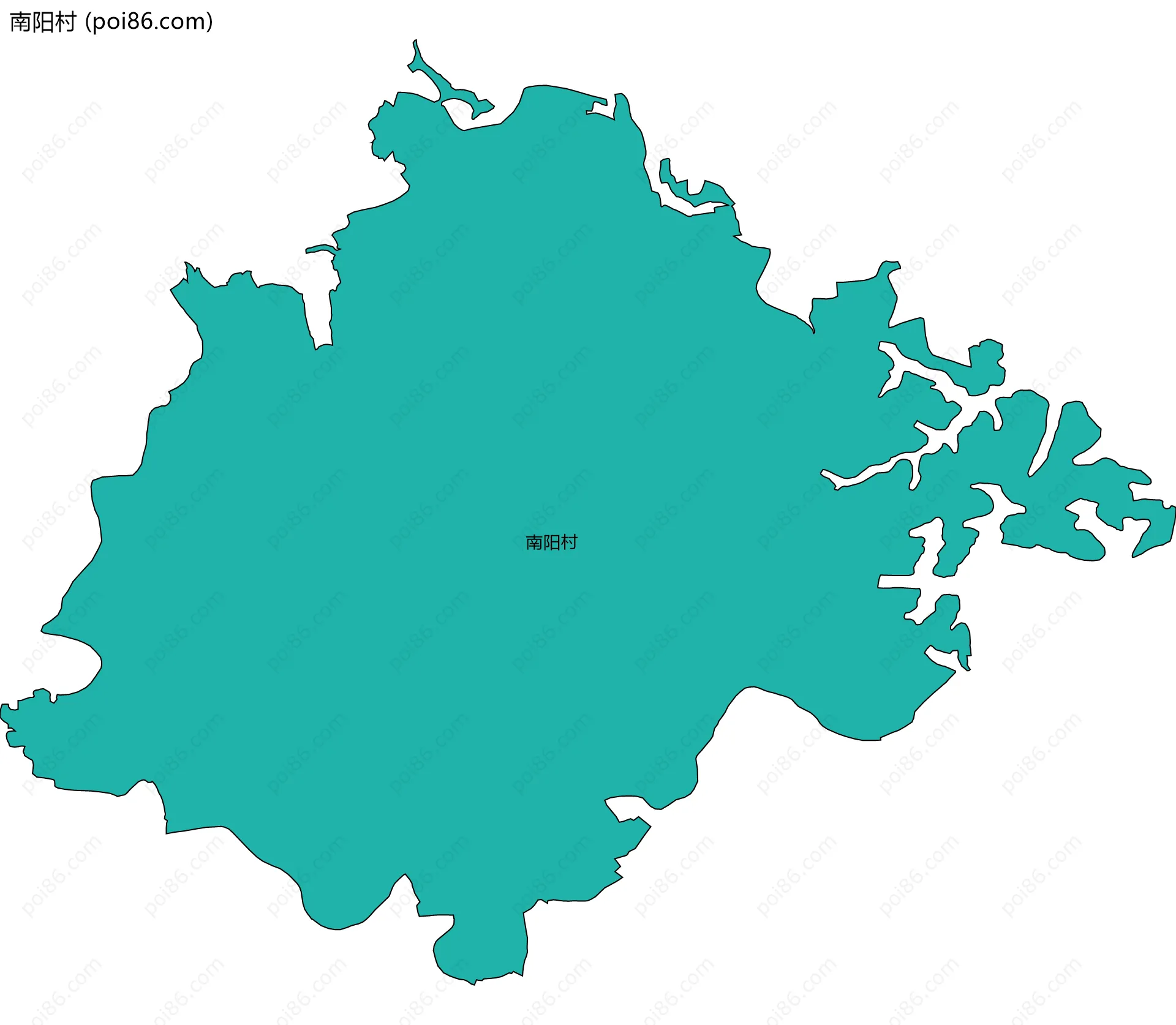 南阳村边界地图