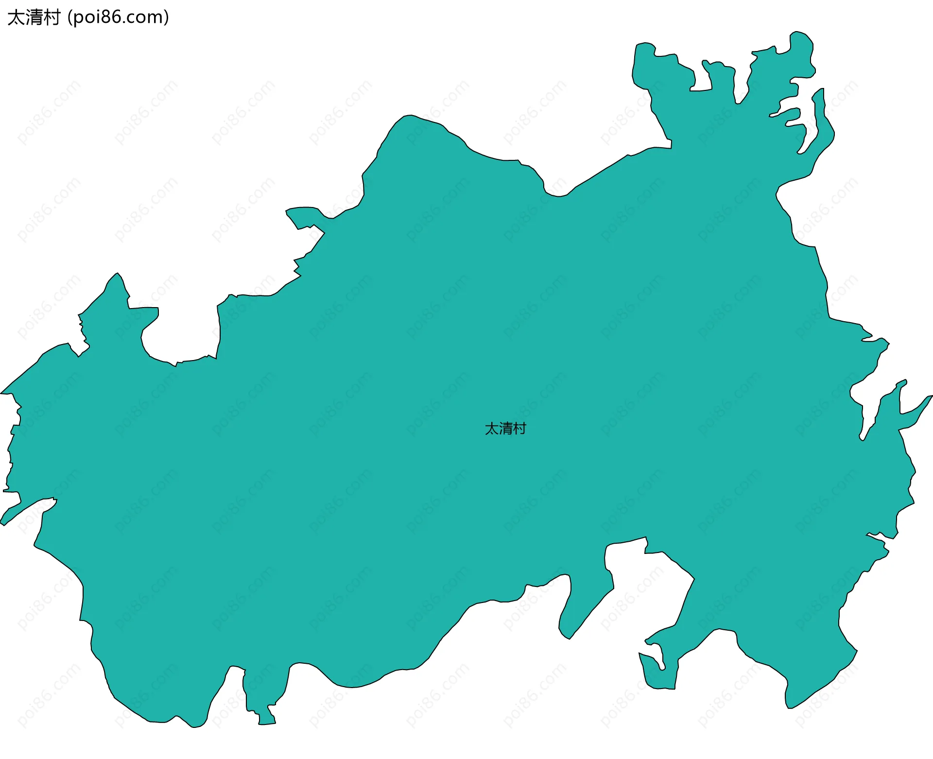 太清村边界地图