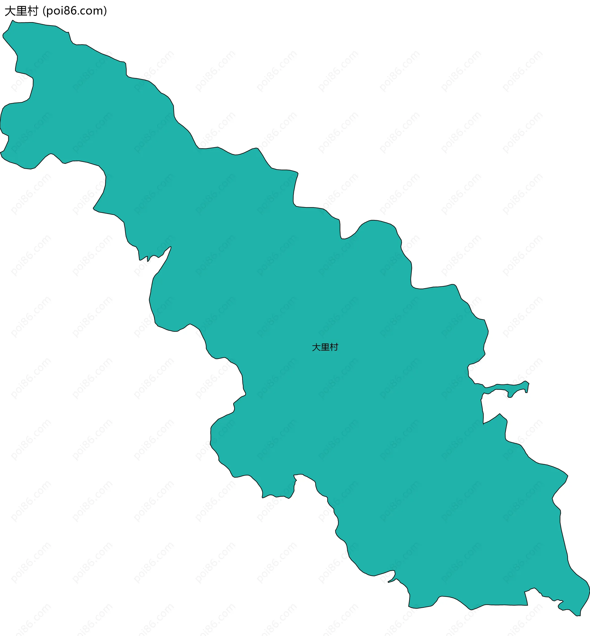 大里村边界地图