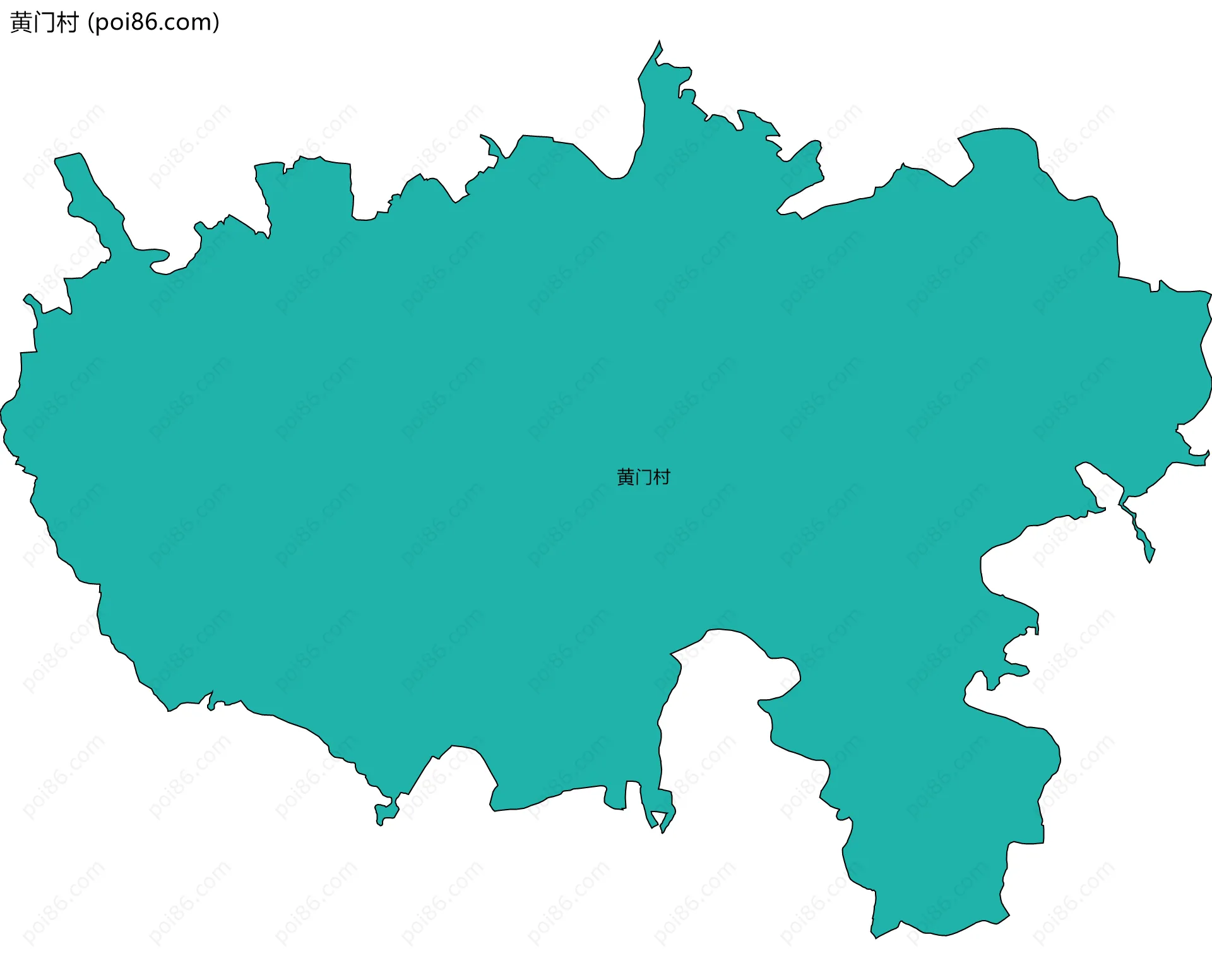 黄门村边界地图