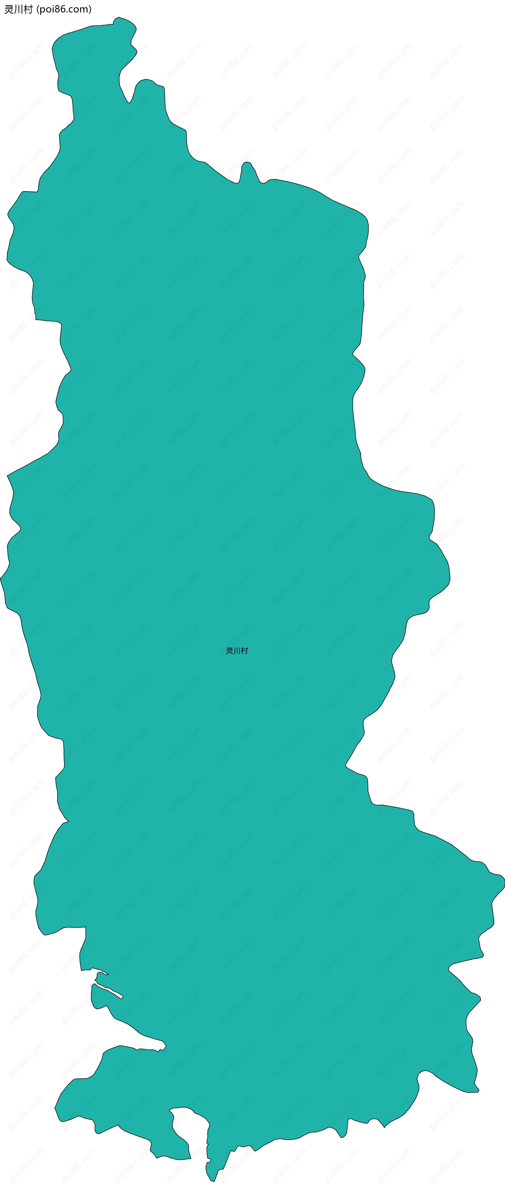 灵川村边界地图