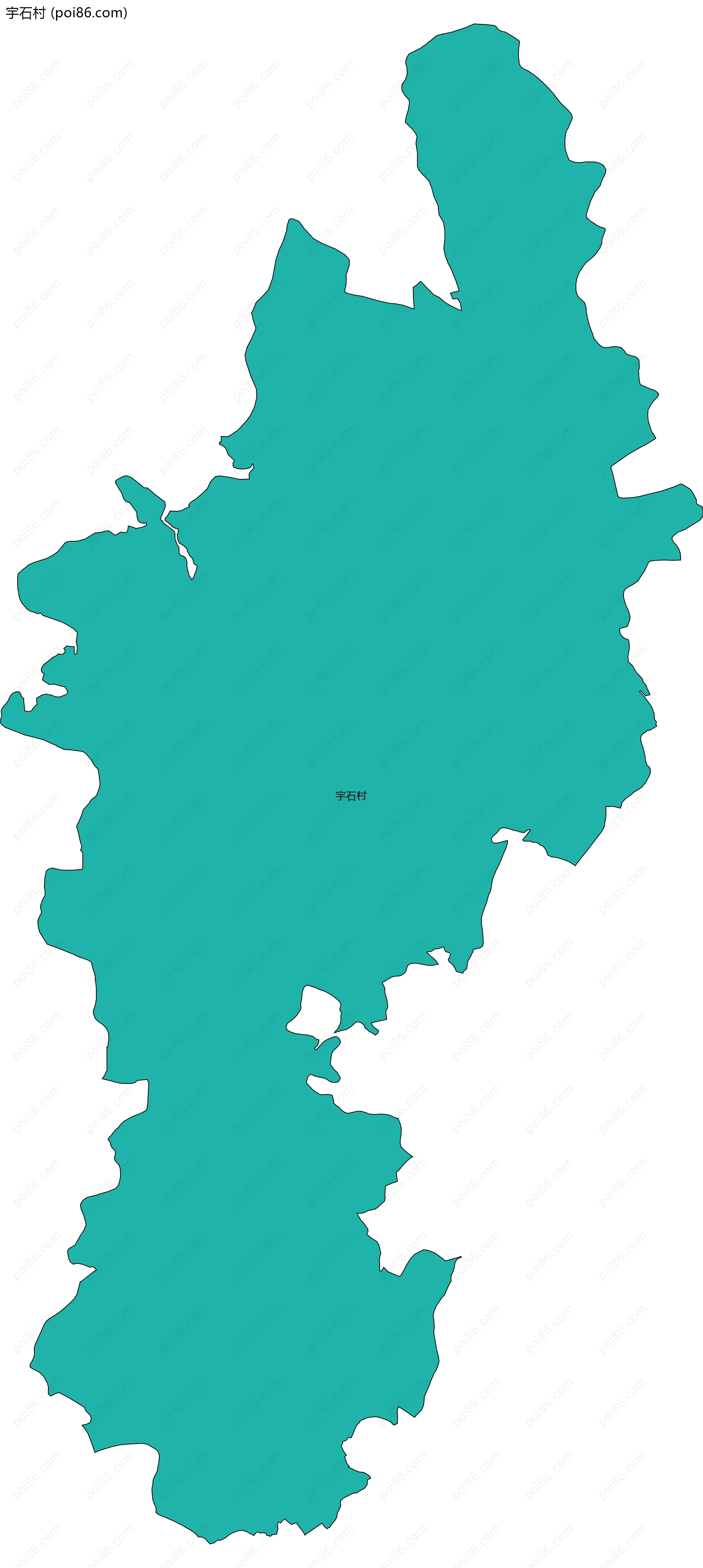 宇石村边界地图