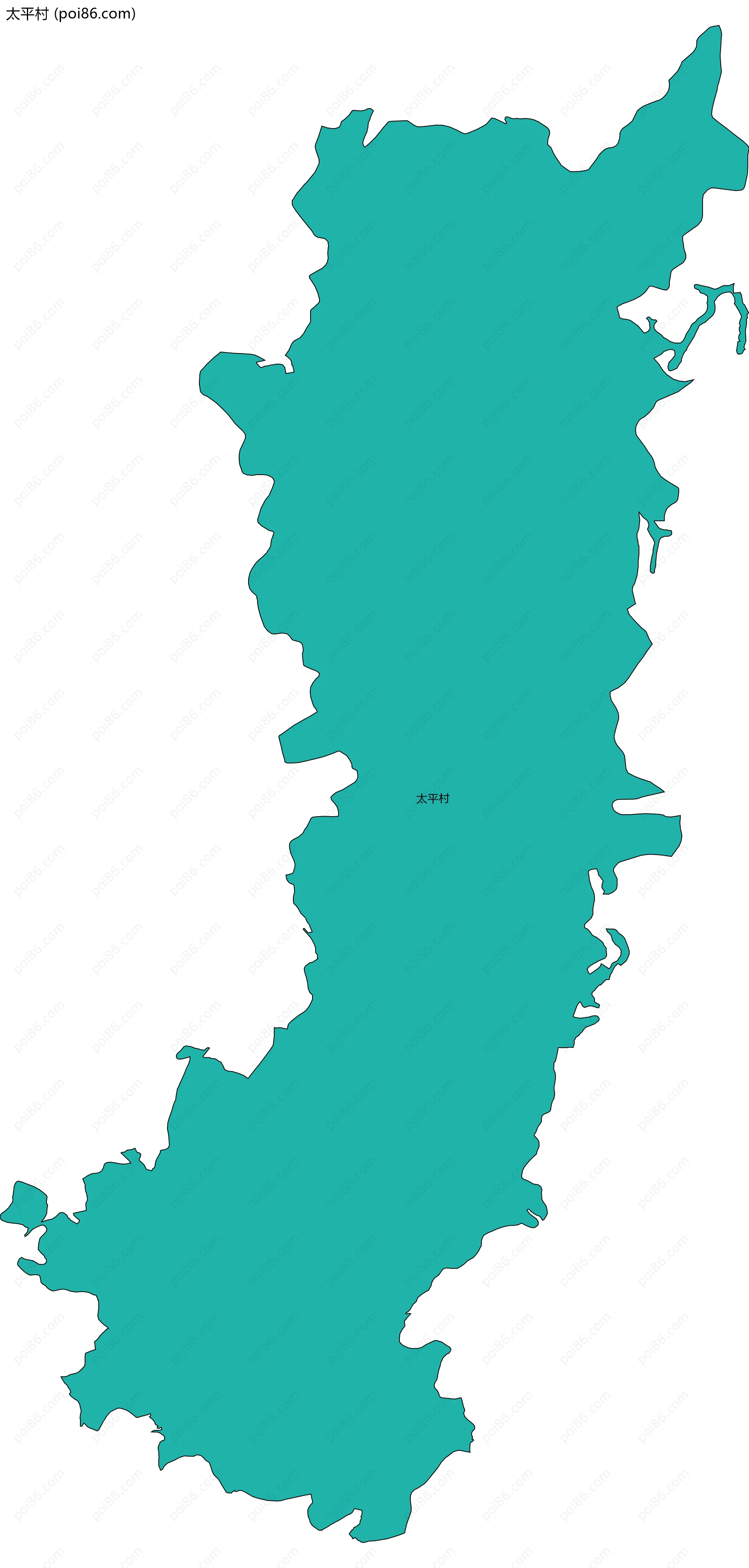 太平村边界地图