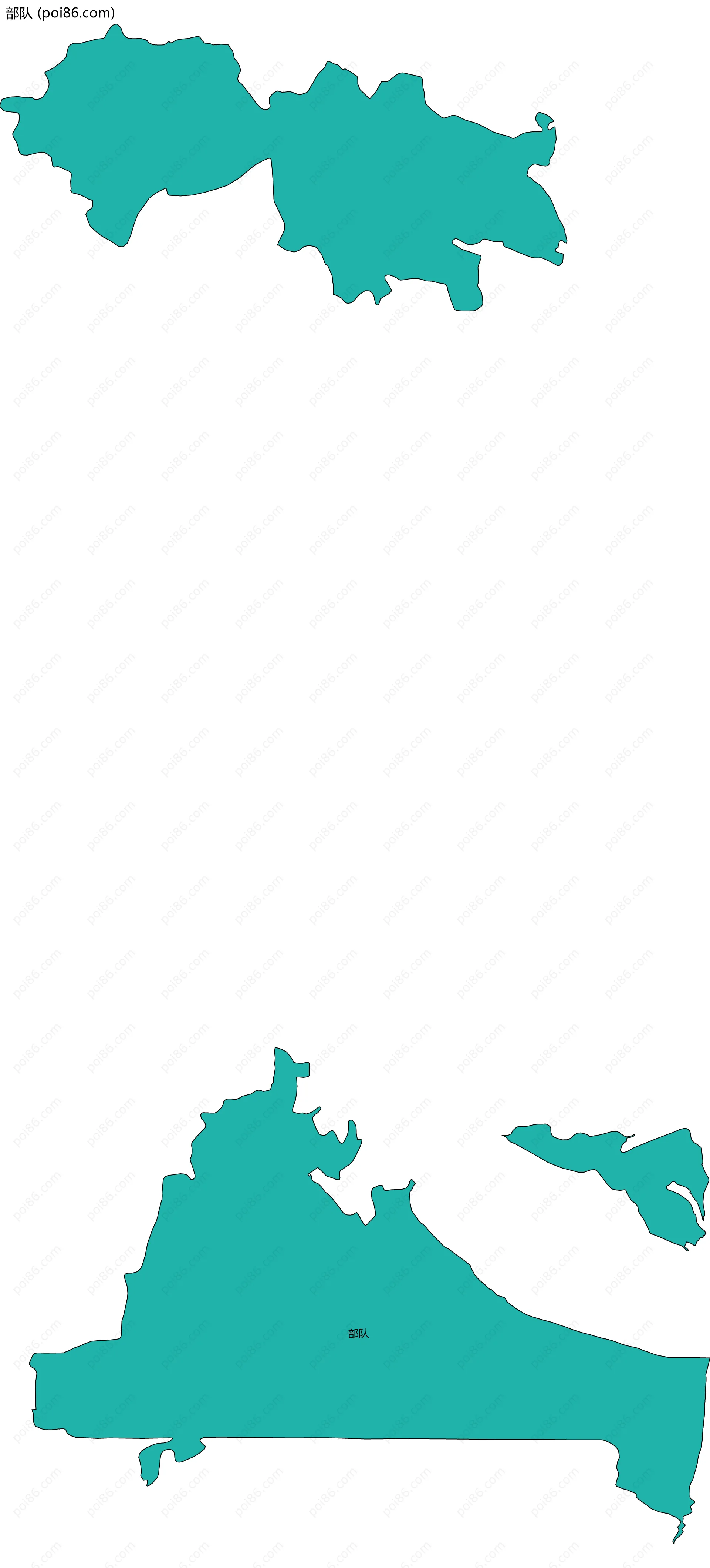部队边界地图