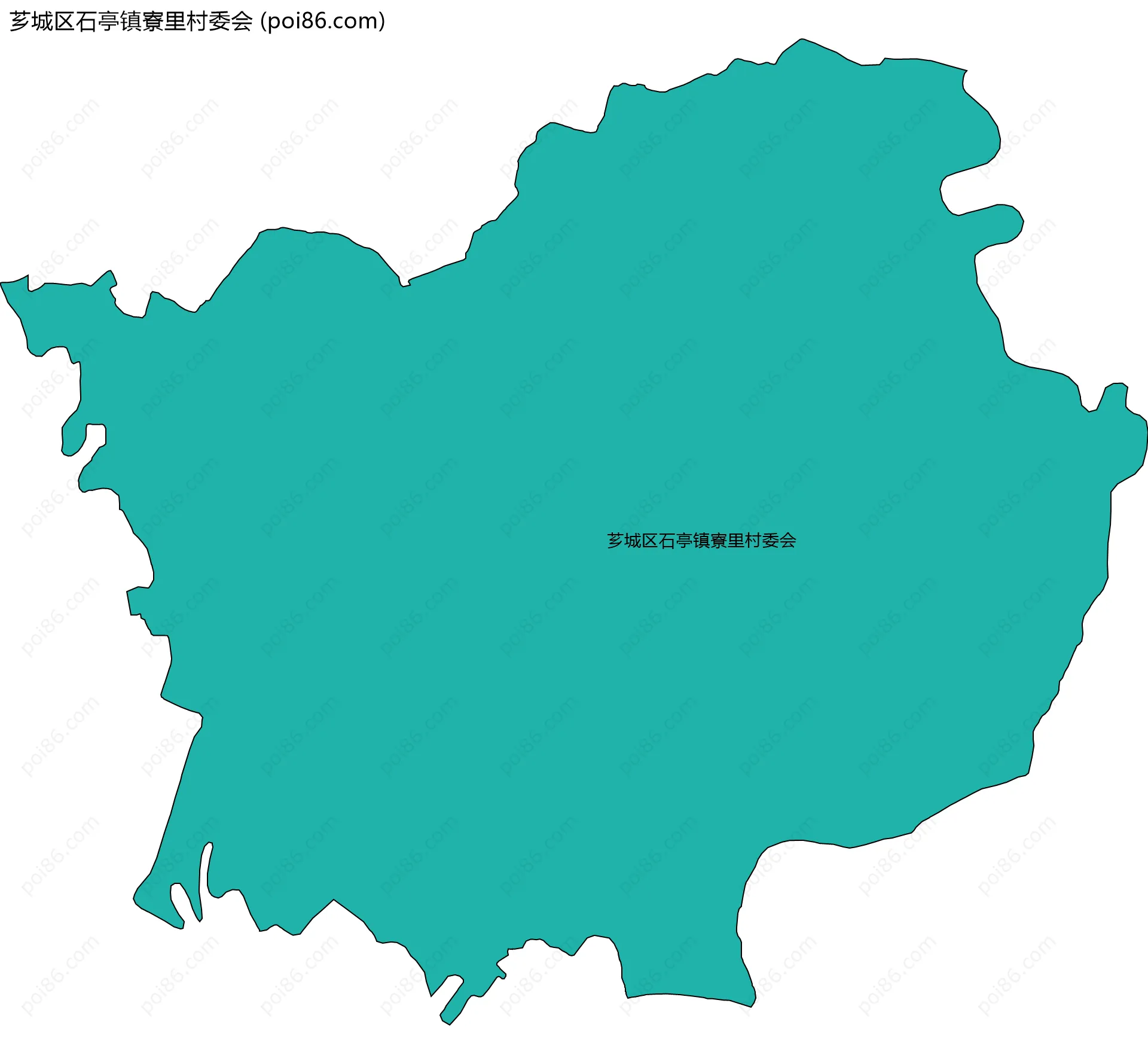 芗城区石亭镇寮里村委会边界地图