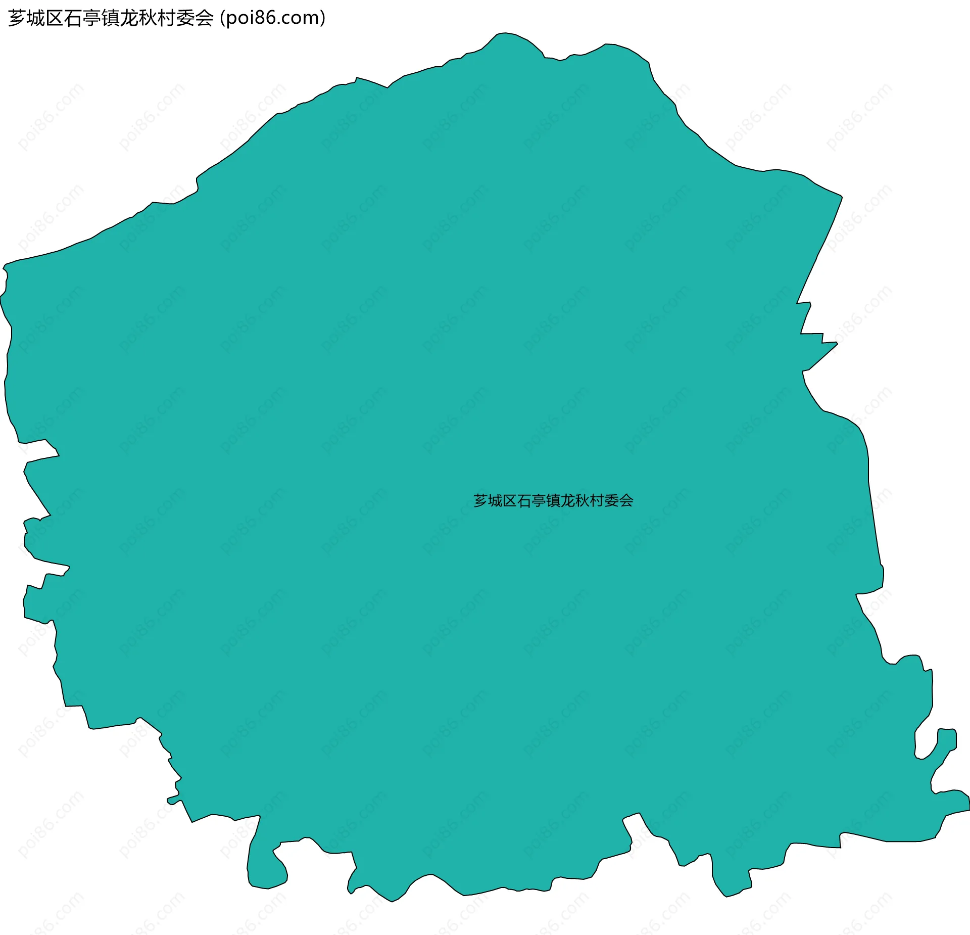 芗城区石亭镇龙秋村委会边界地图