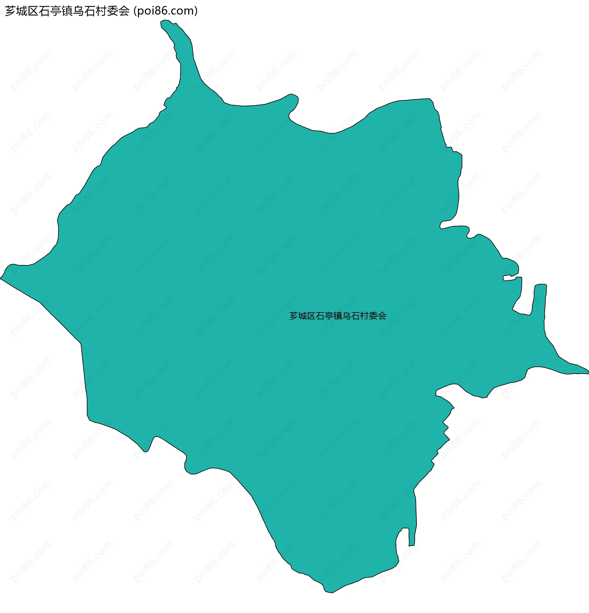芗城区石亭镇乌石村委会边界地图