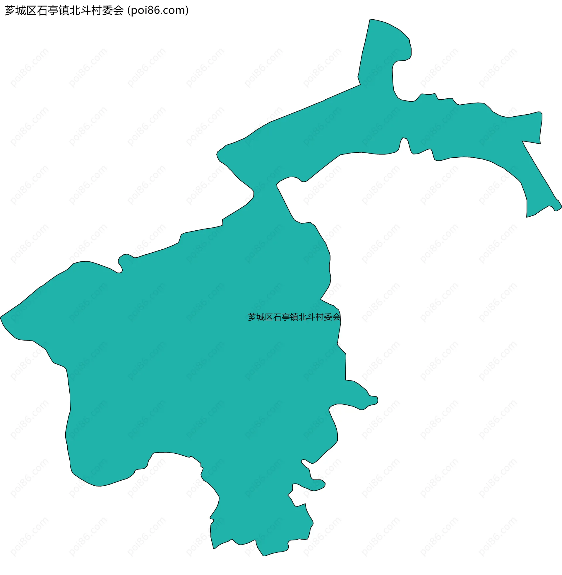 芗城区石亭镇北斗村委会边界地图