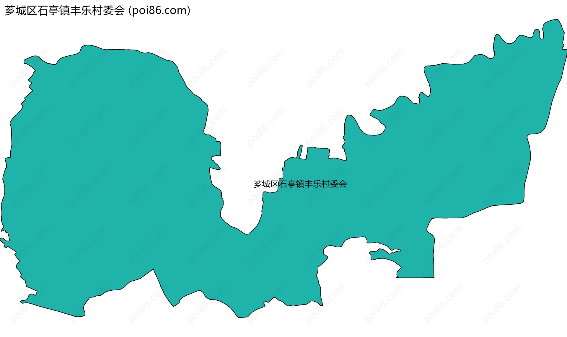 芗城区石亭镇丰乐村委会边界地图