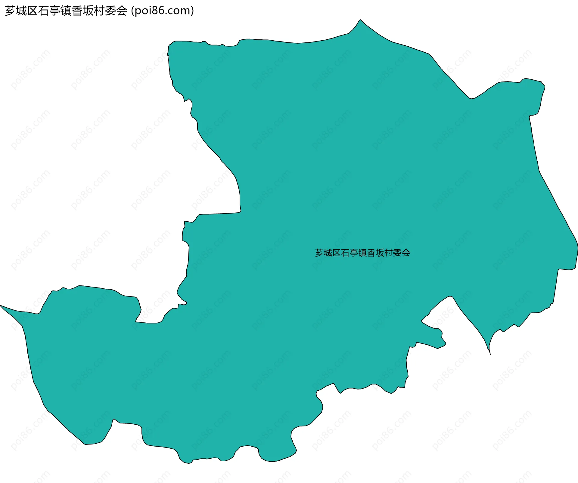 芗城区石亭镇香坂村委会边界地图