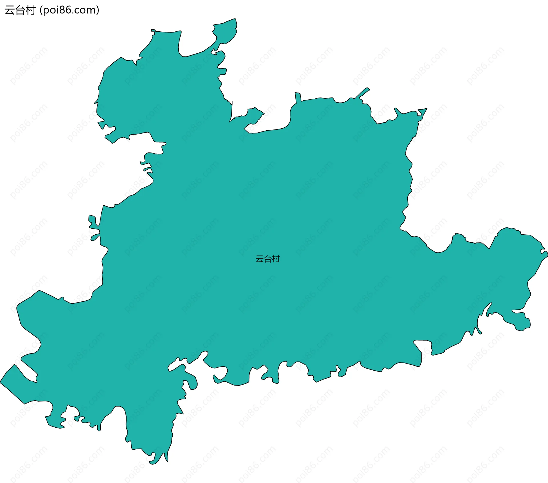 云台村边界地图
