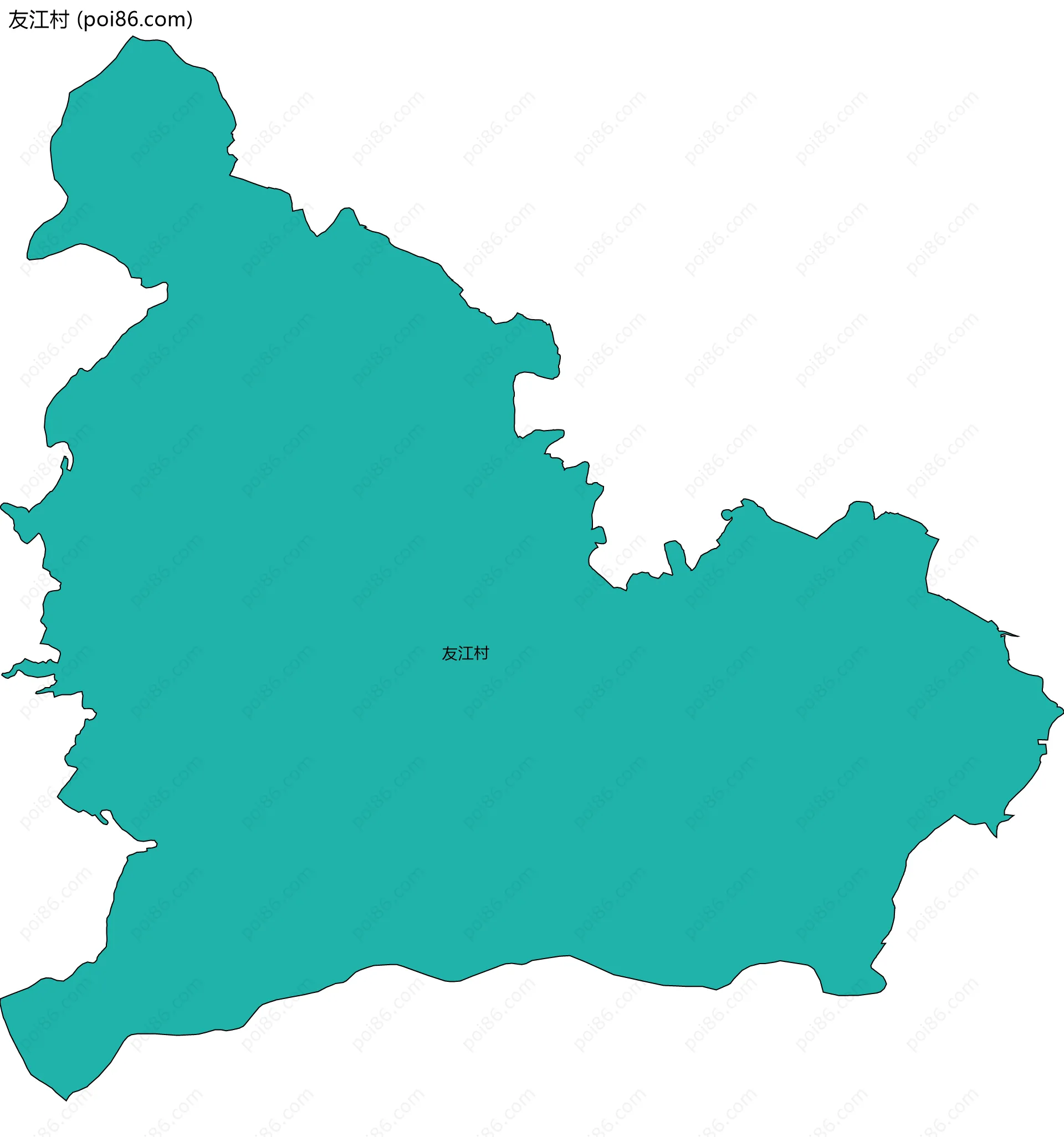 友江村边界地图