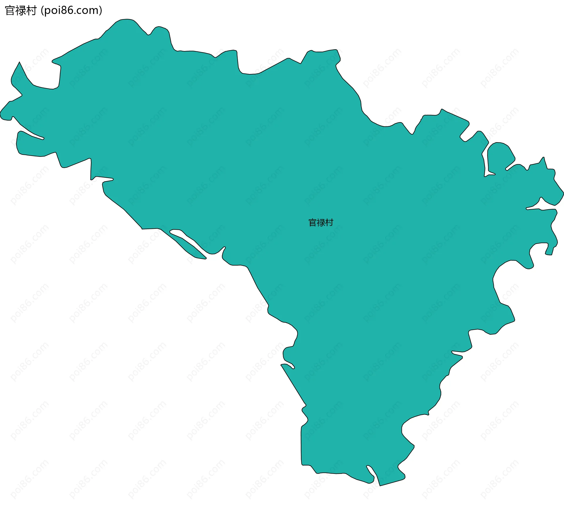 官禄村边界地图