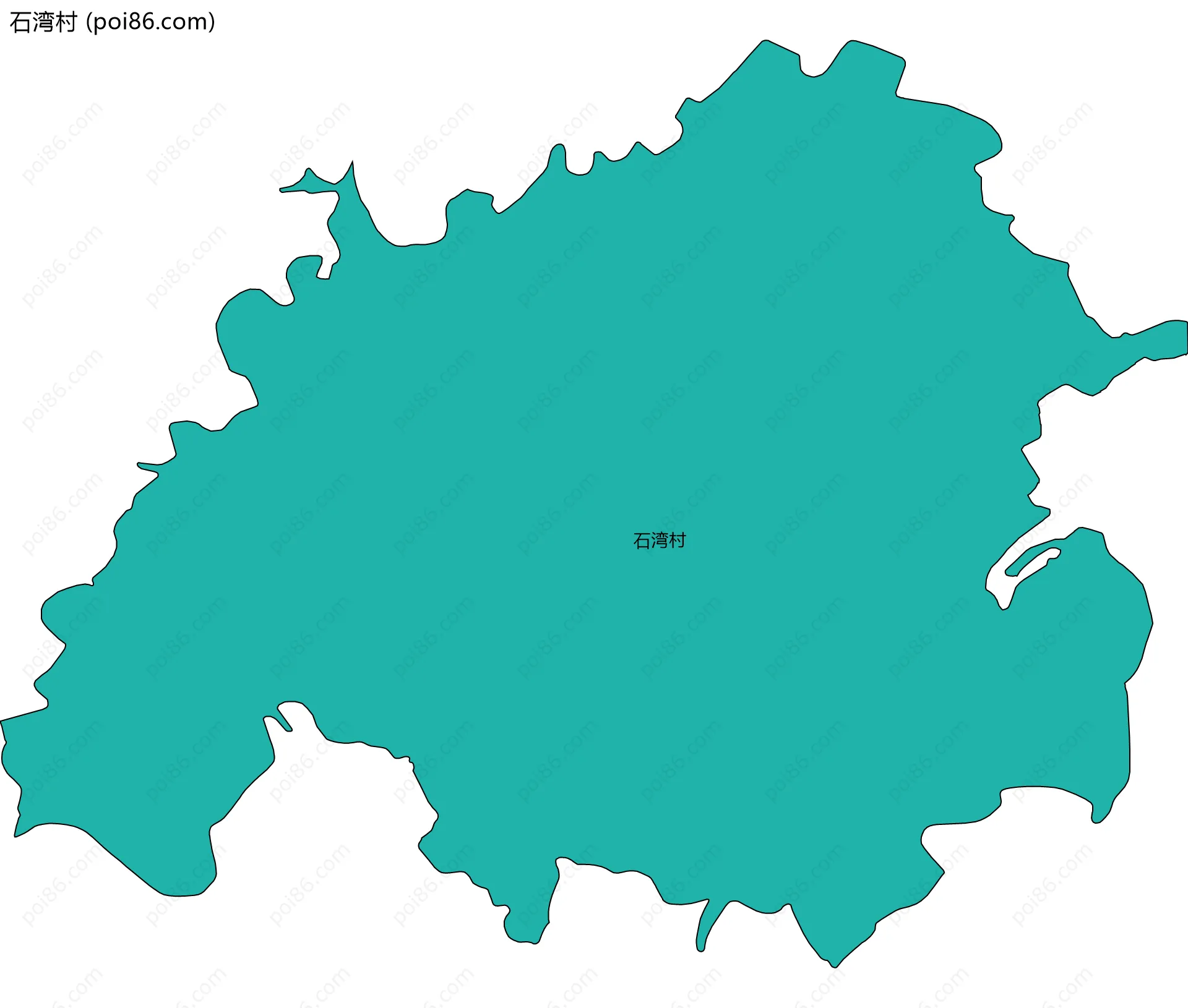 石湾村边界地图