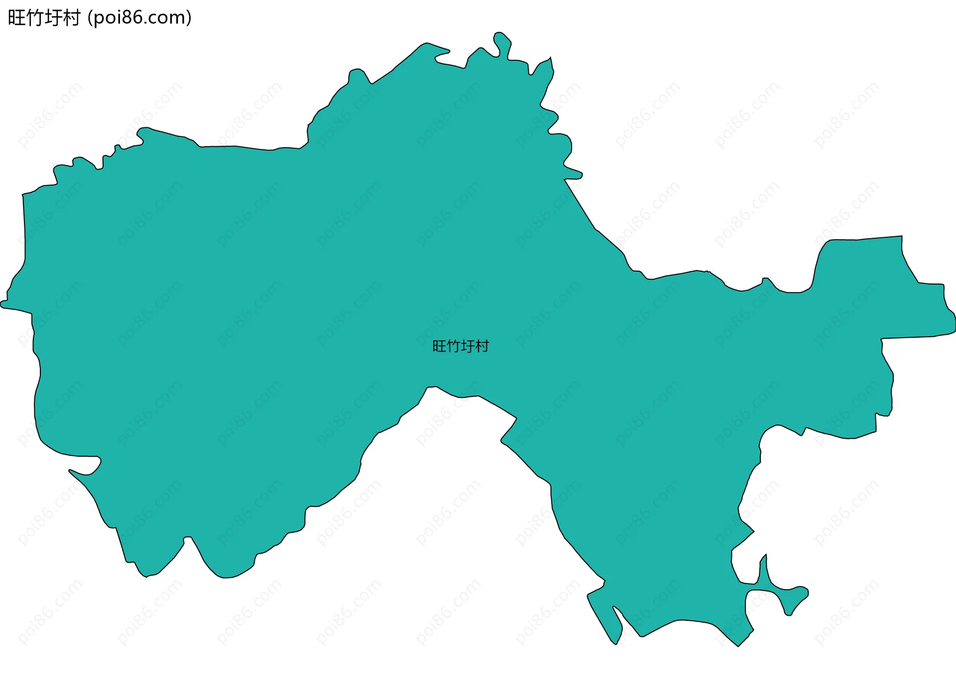 旺竹圩村边界地图