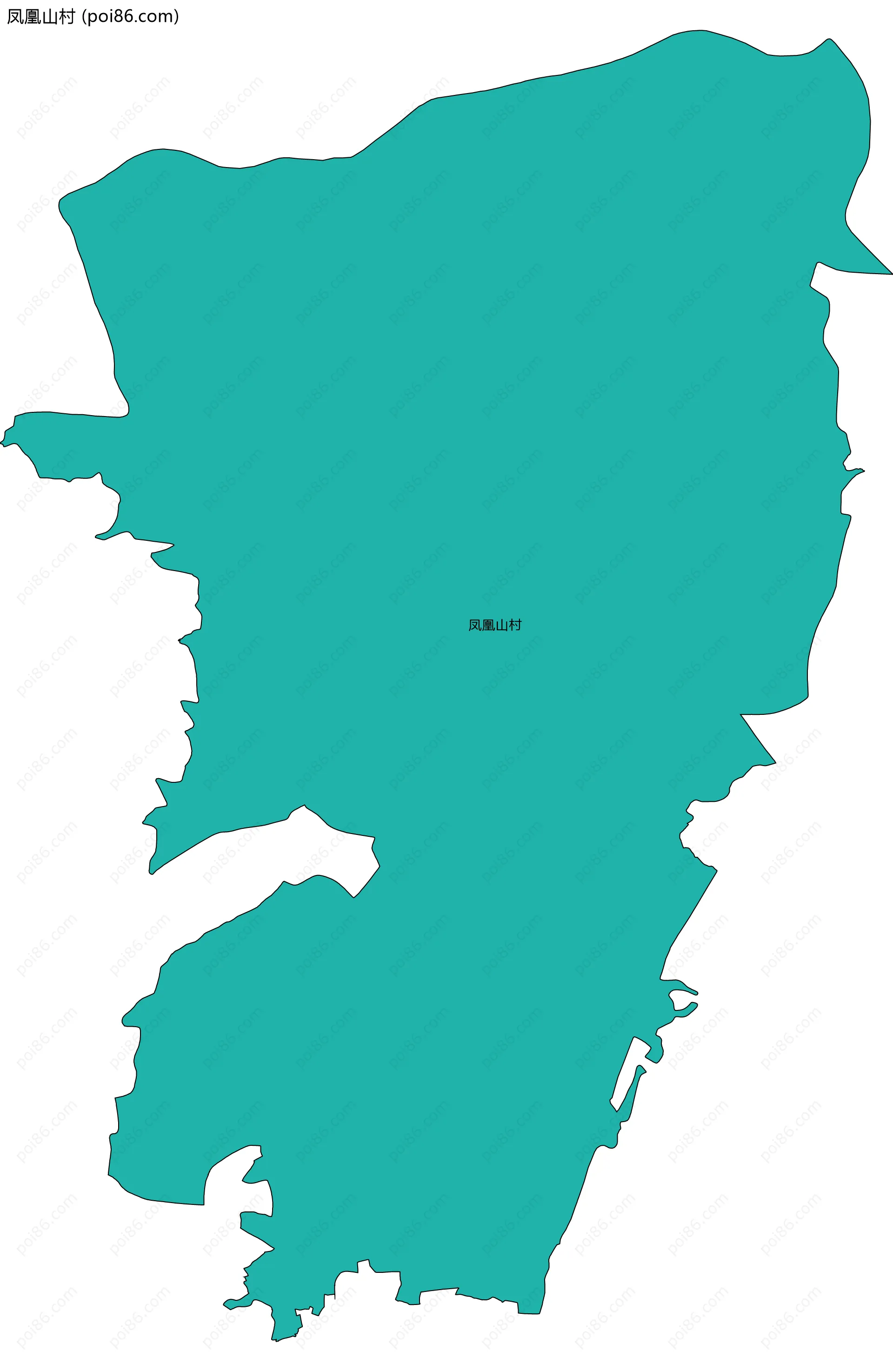 凤凰山村边界地图