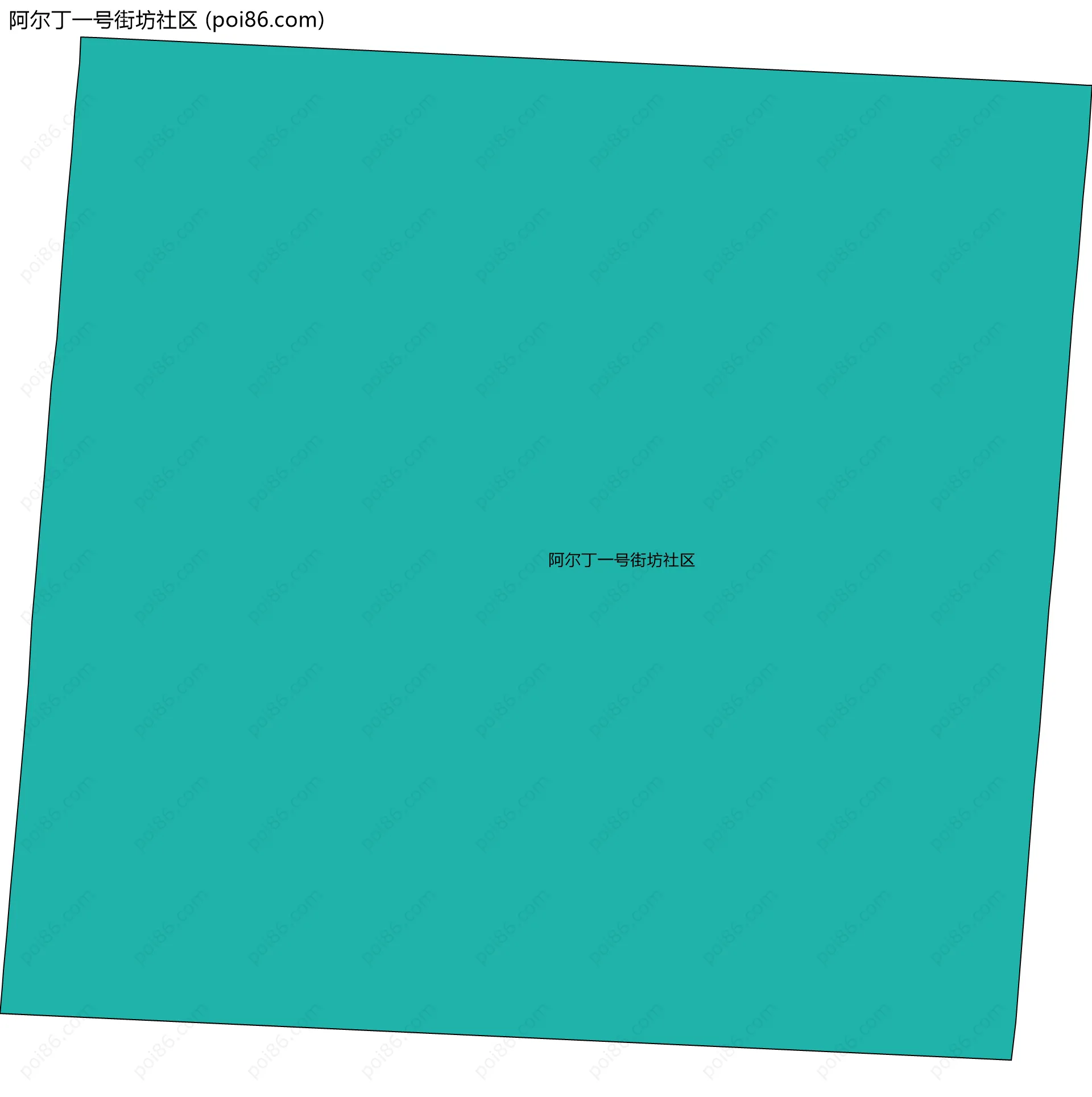 阿尔丁一号街坊社区边界地图