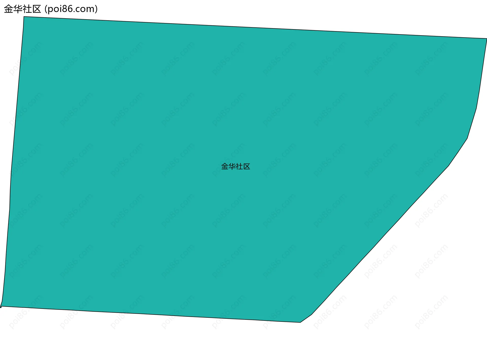 金华社区边界地图